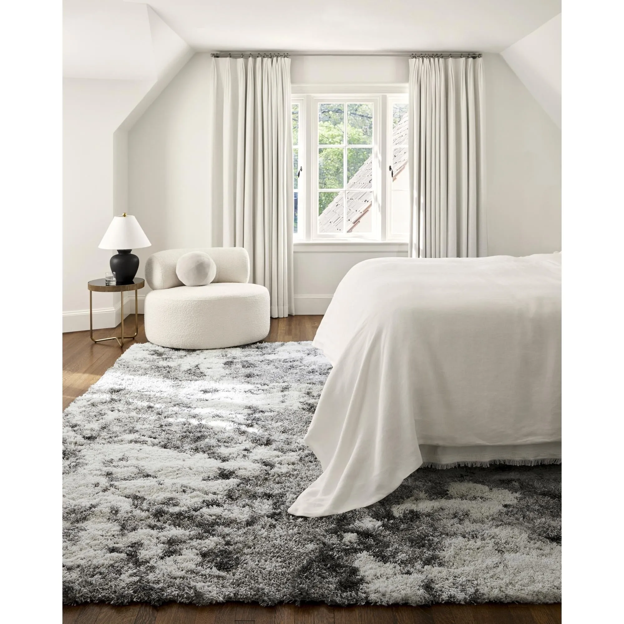 Livabliss Alta Shag Scandinavian Abstract Area Rug