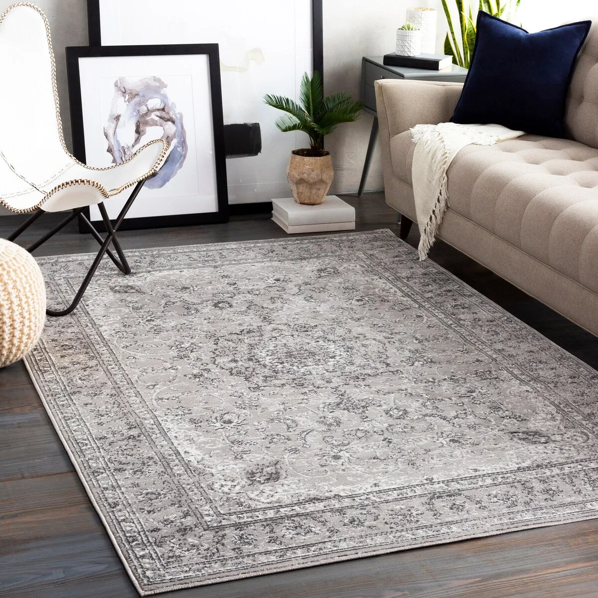 Livabliss Antonie Distressed Updated Traditional Area Rug