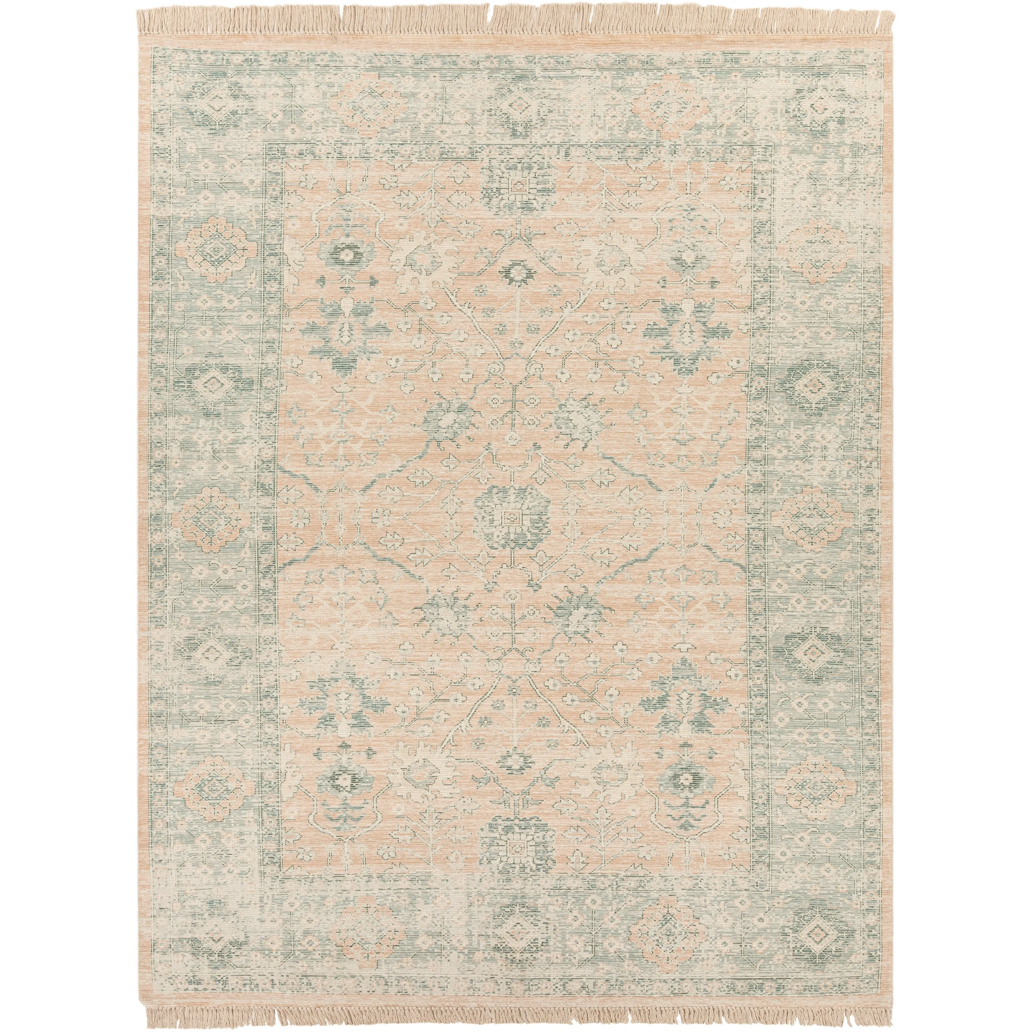 Livabliss Betsy Handmade Persian Floral Cotton Area Rug