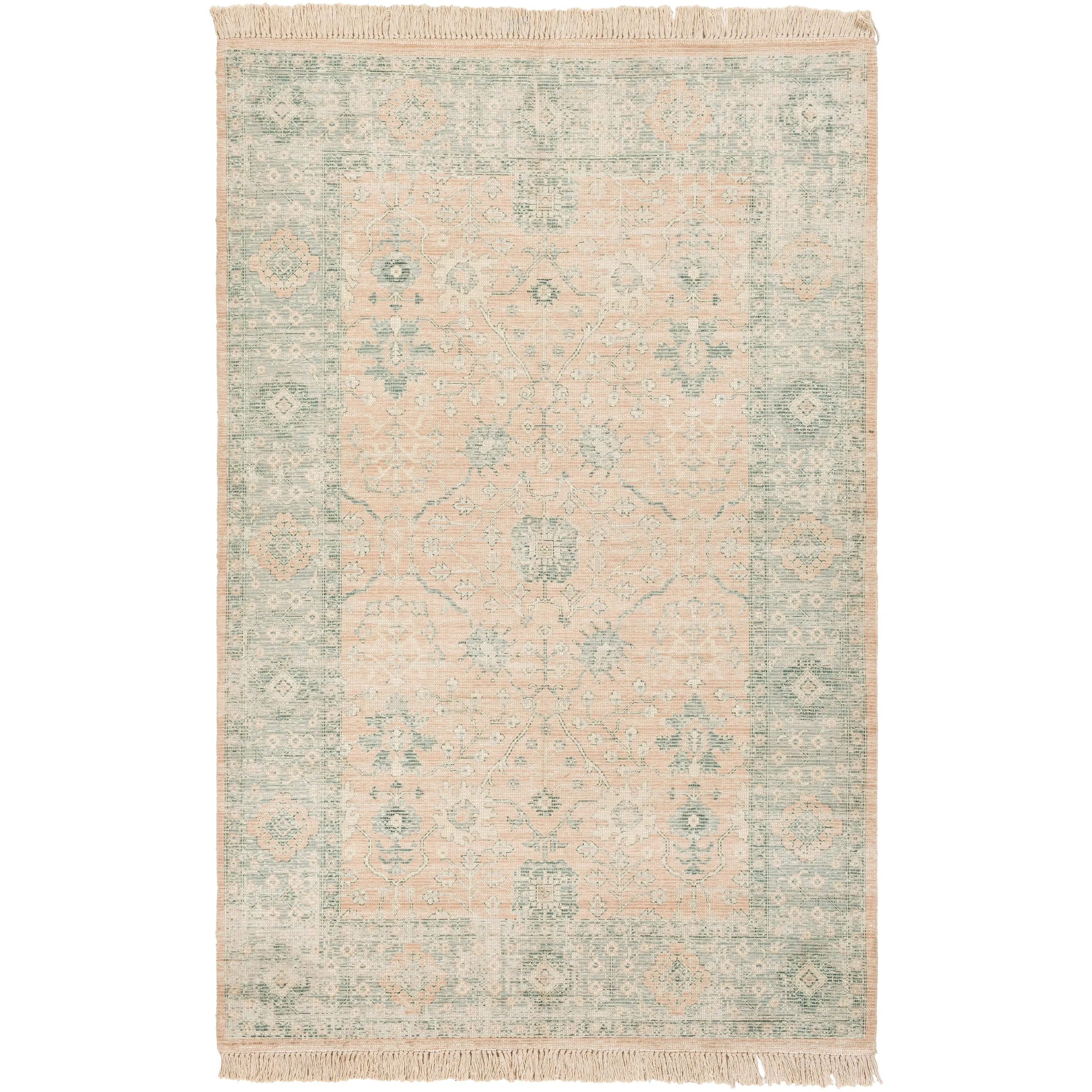 Livabliss Betsy Handmade Persian Floral Cotton Area Rug