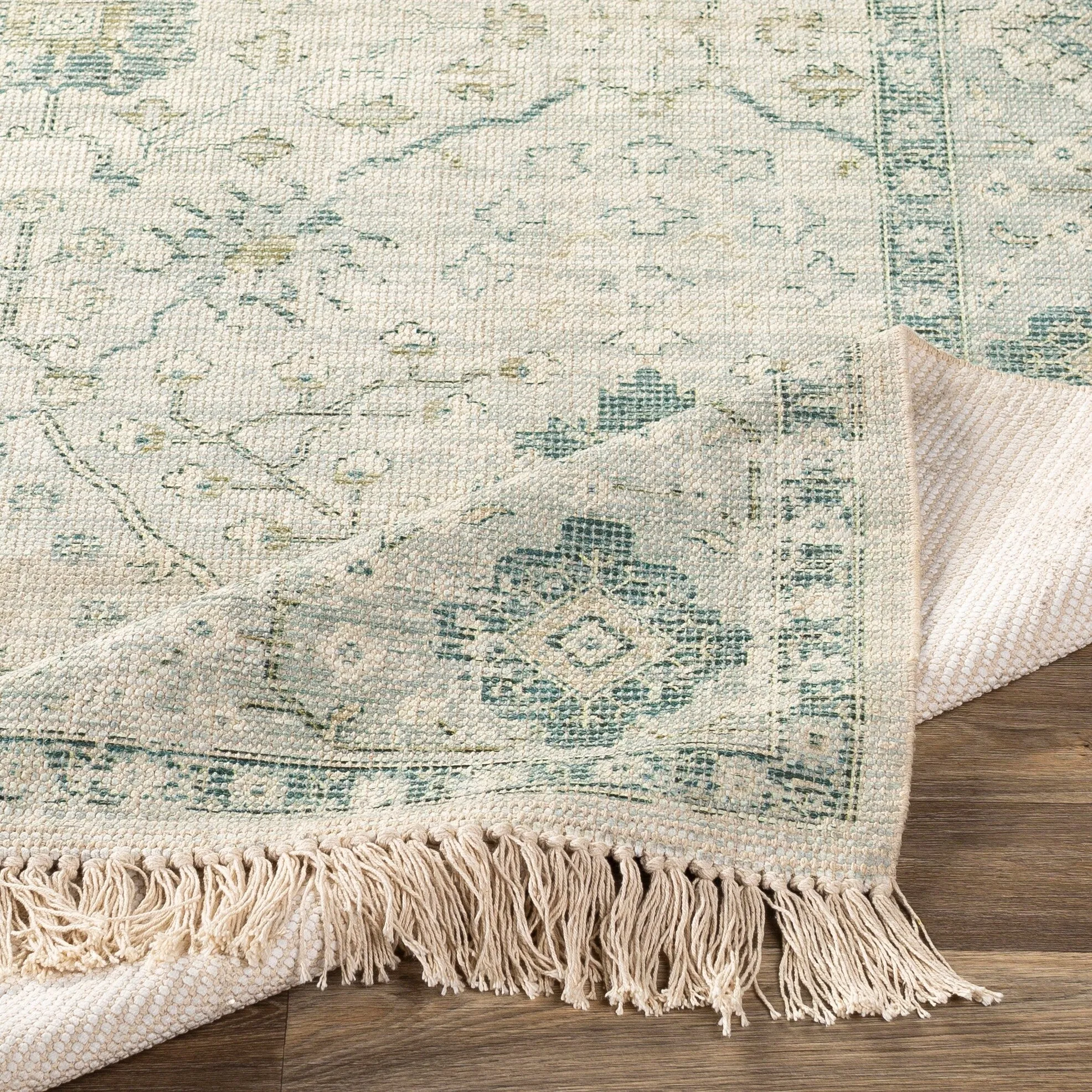 Livabliss Betsy Handmade Persian Floral Cotton Area Rug