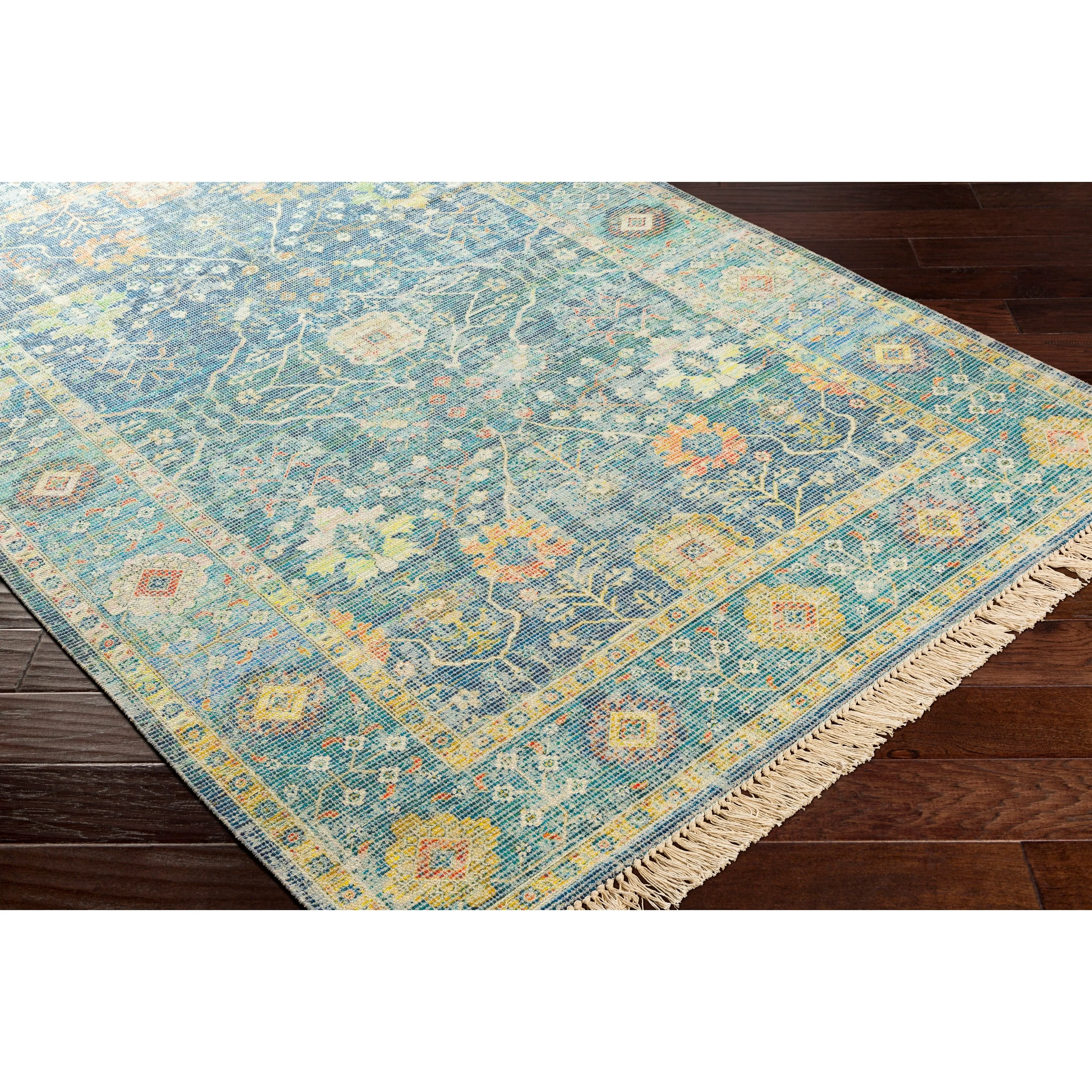 Livabliss Betsy Handmade Persian Floral Cotton Area Rug