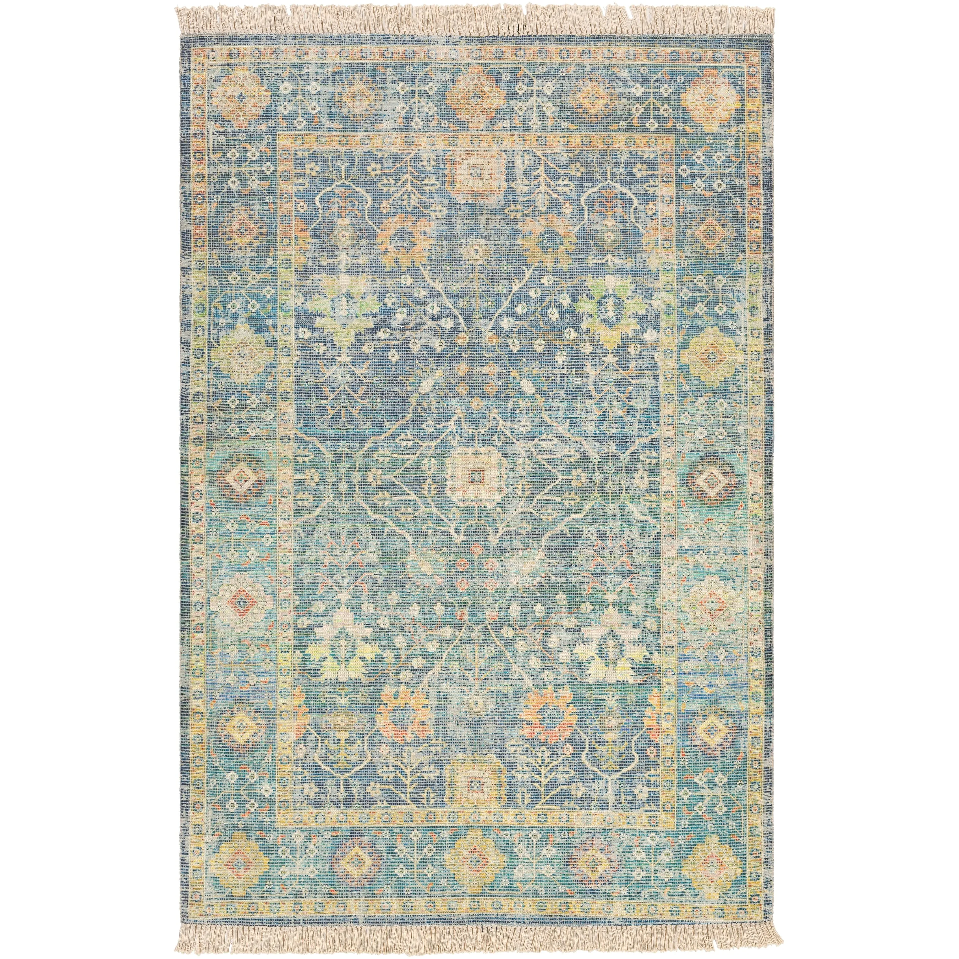 Livabliss Betsy Handmade Persian Floral Cotton Area Rug
