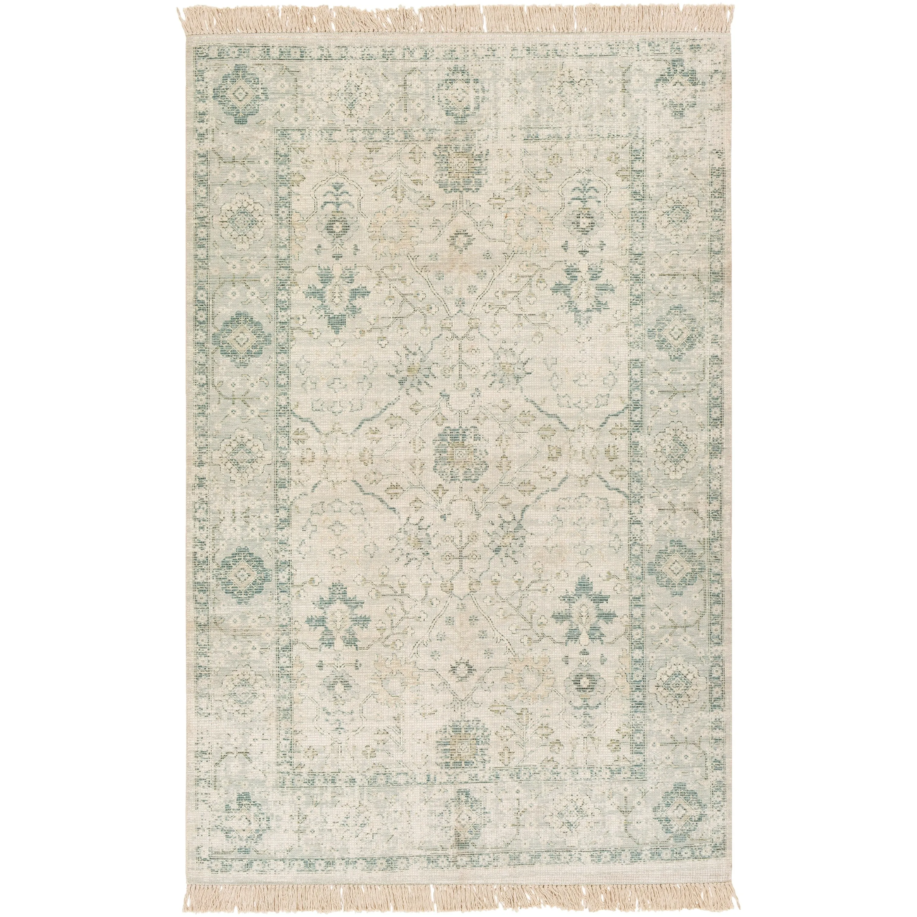 Livabliss Betsy Handmade Persian Floral Cotton Area Rug
