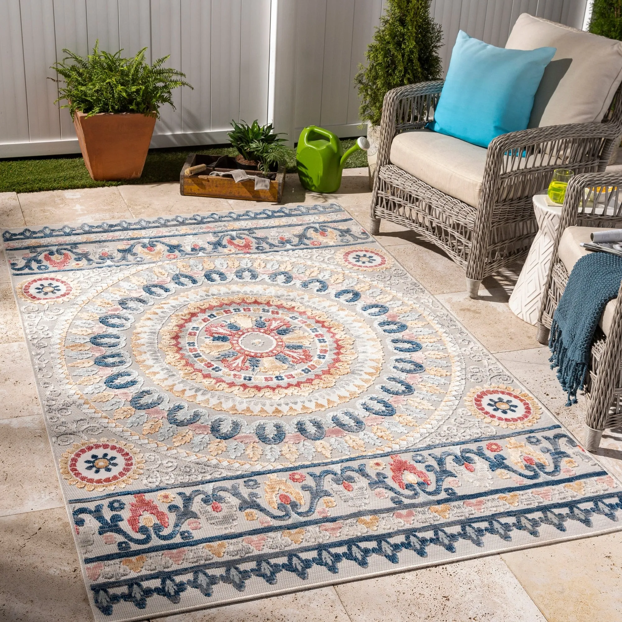 Livabliss Cabo Indoor/ Outdoor Transitional Area Rug