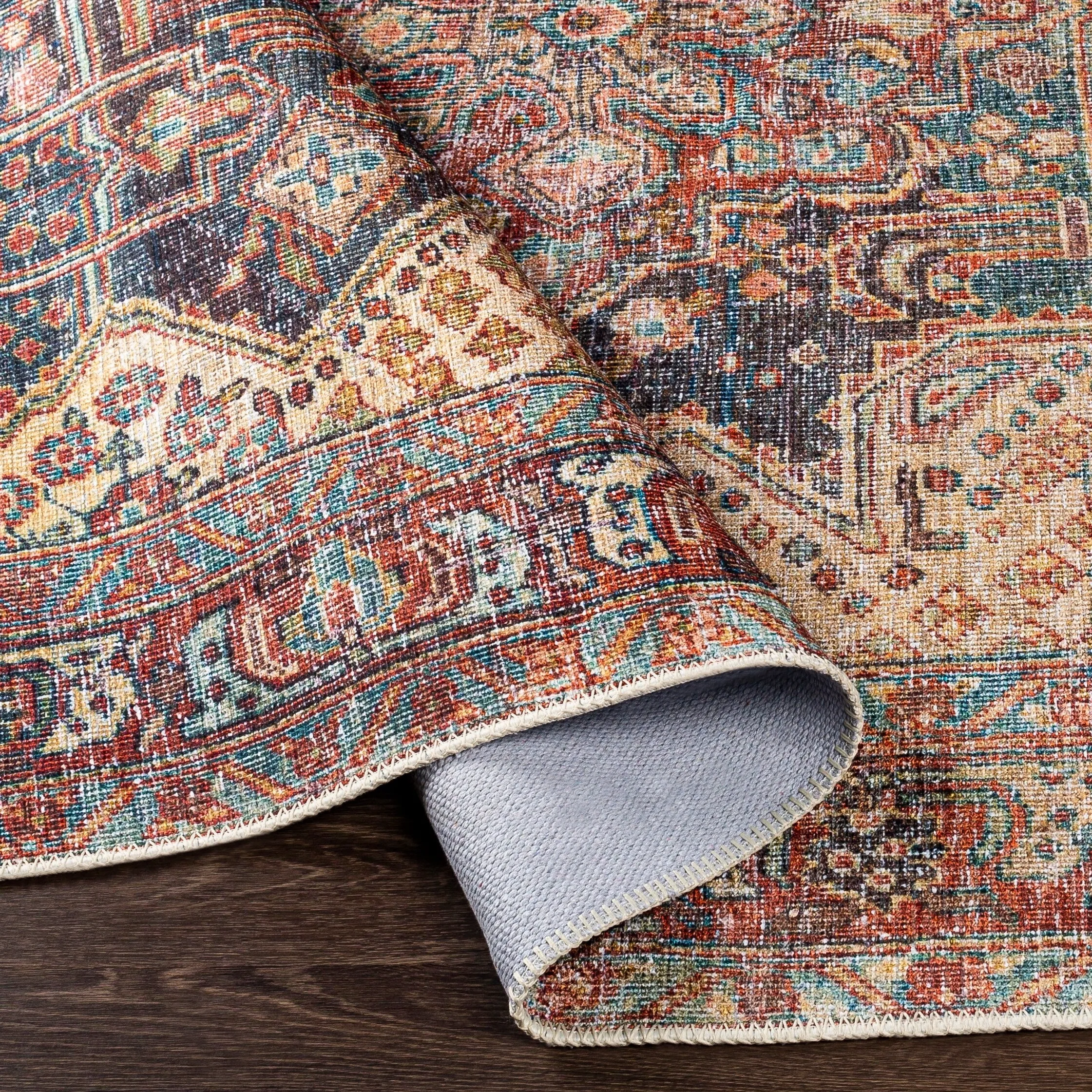 Livabliss Cardozo Vintage Machine Washable Area Rug
