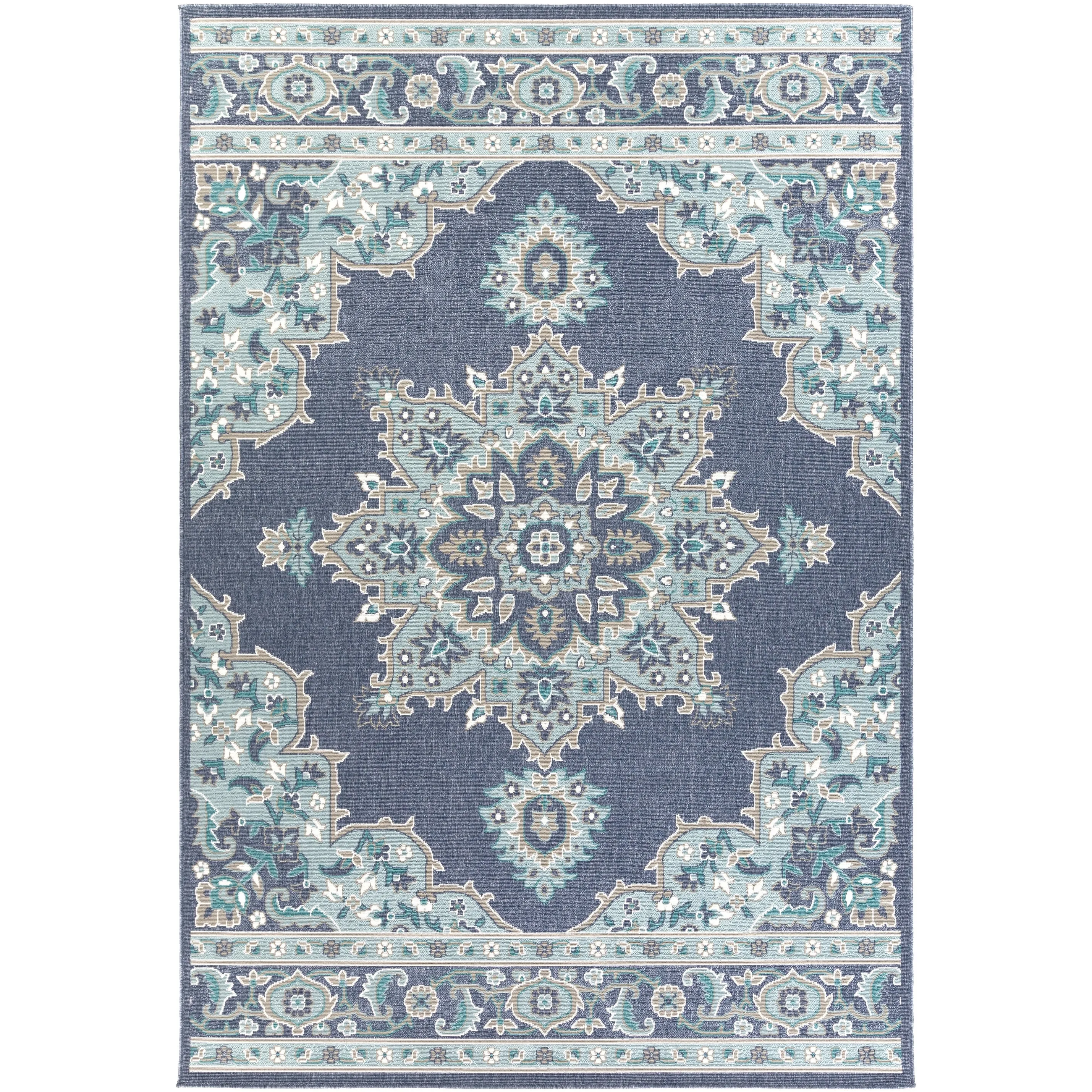 Livabliss Cesare Medallion Indoor/ Outdoor Area Rug