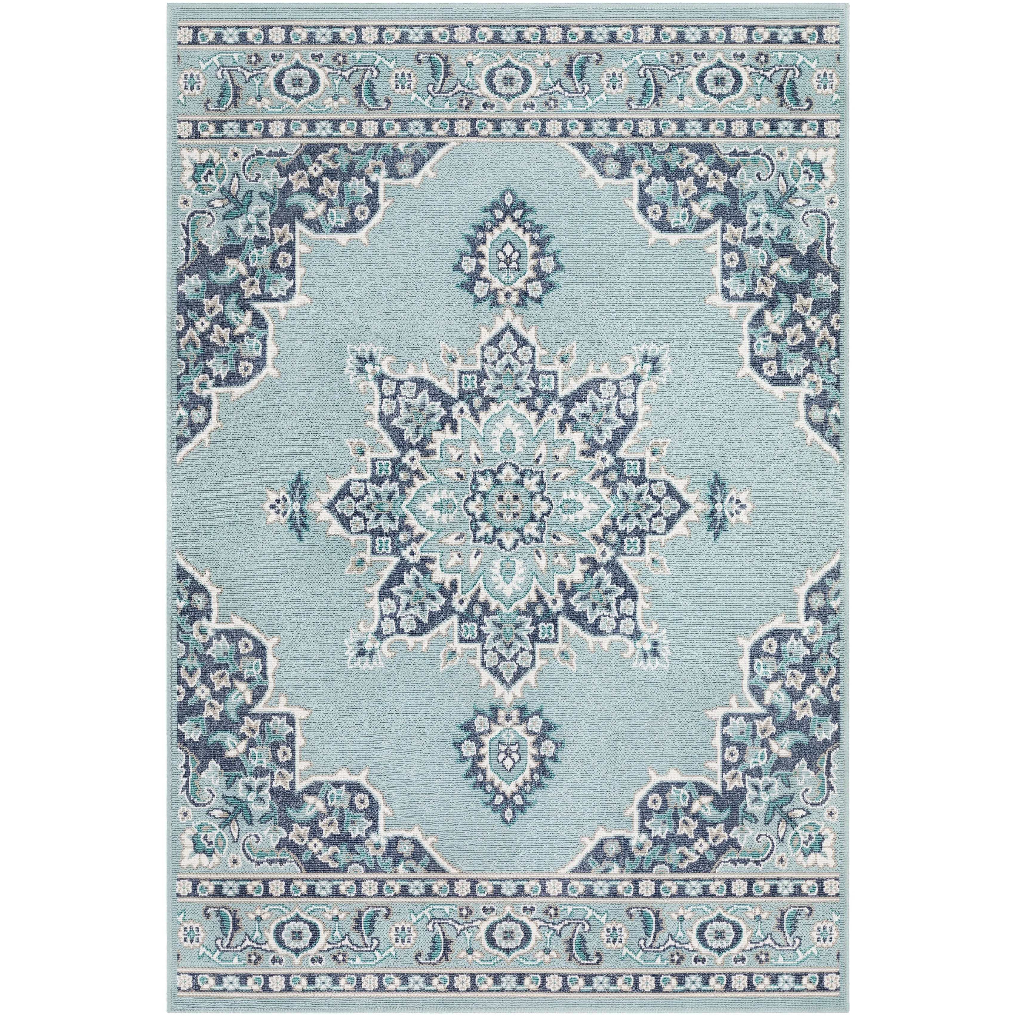 Livabliss Cesare Medallion Indoor/ Outdoor Area Rug