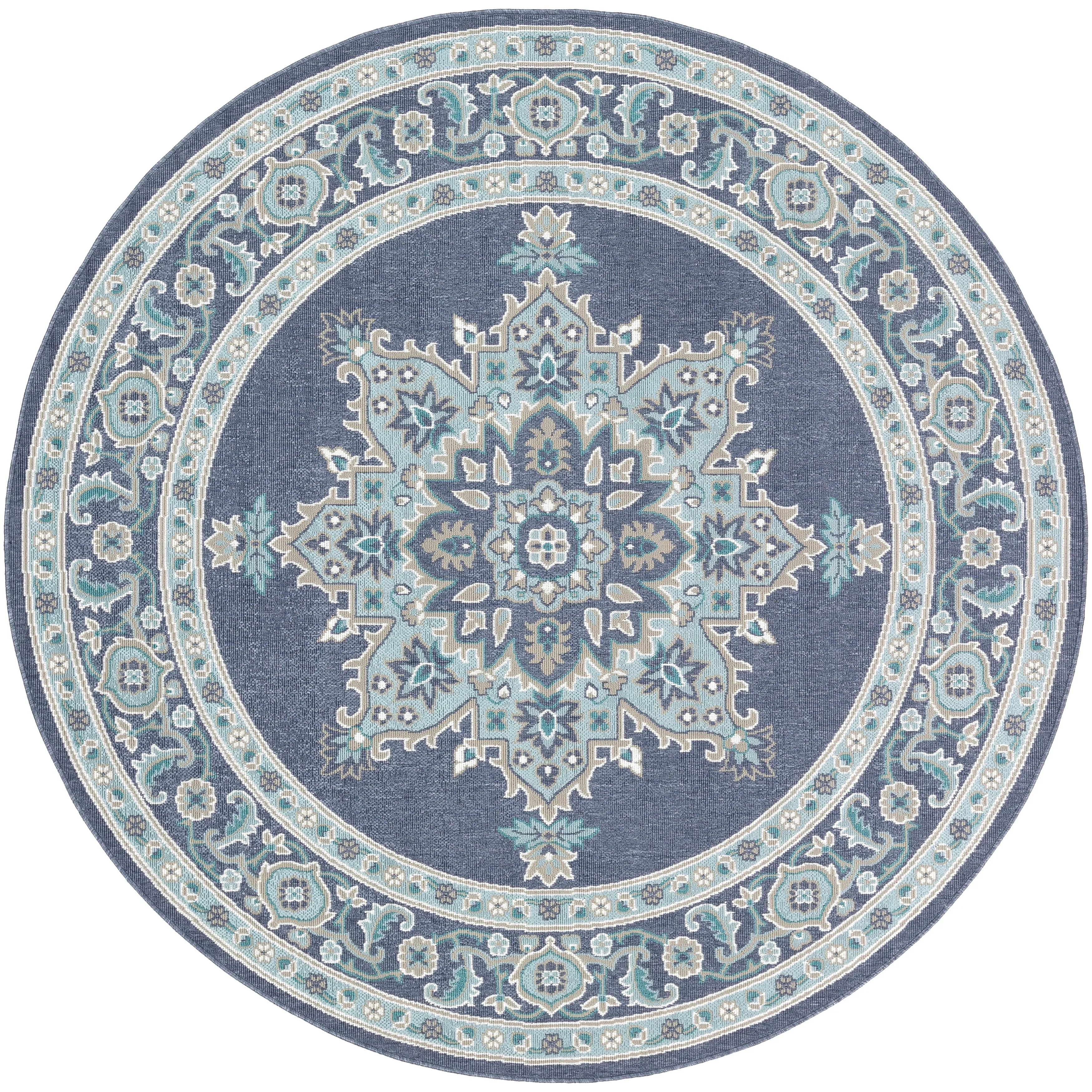 Livabliss Cesare Medallion Indoor/ Outdoor Area Rug