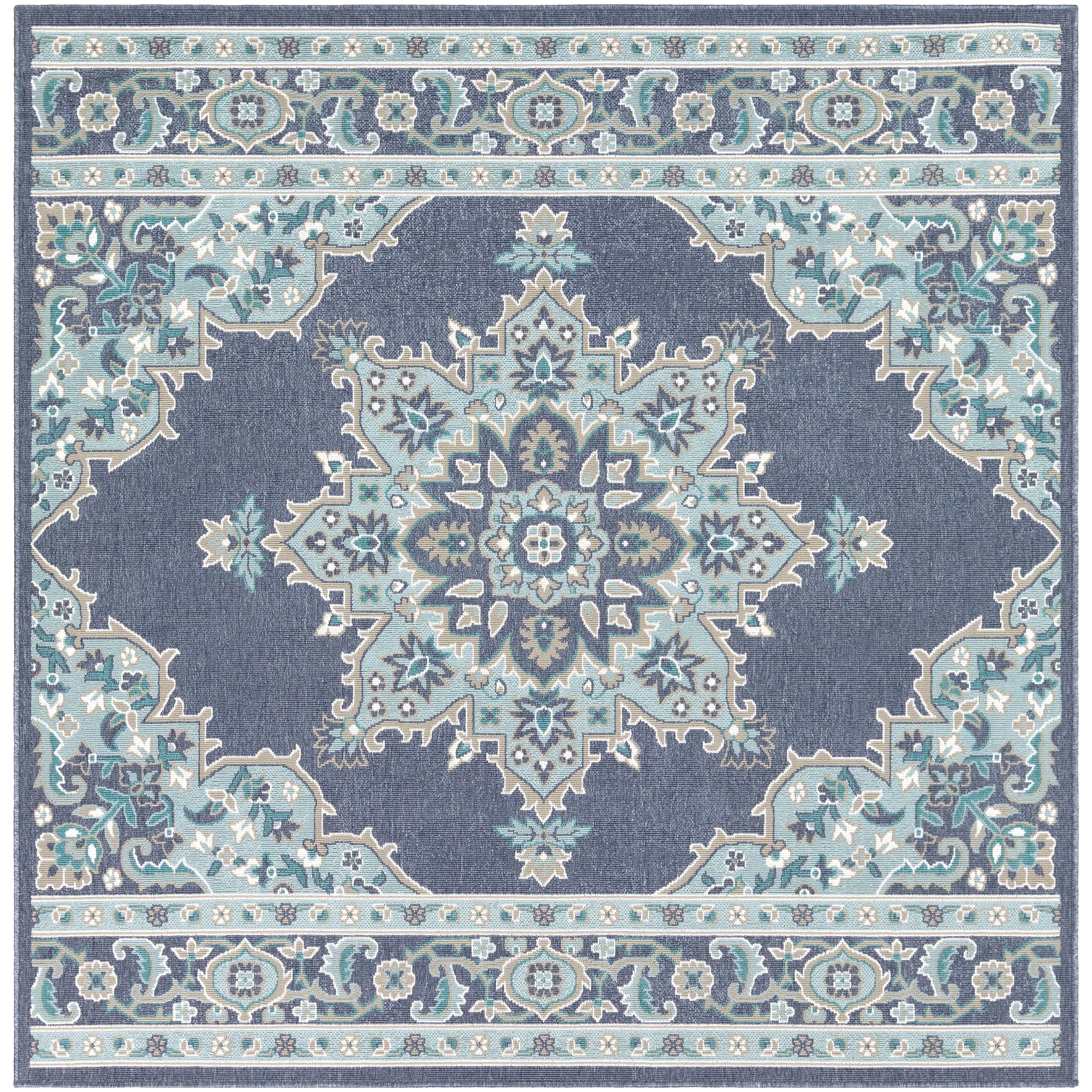 Livabliss Cesare Medallion Indoor/ Outdoor Area Rug