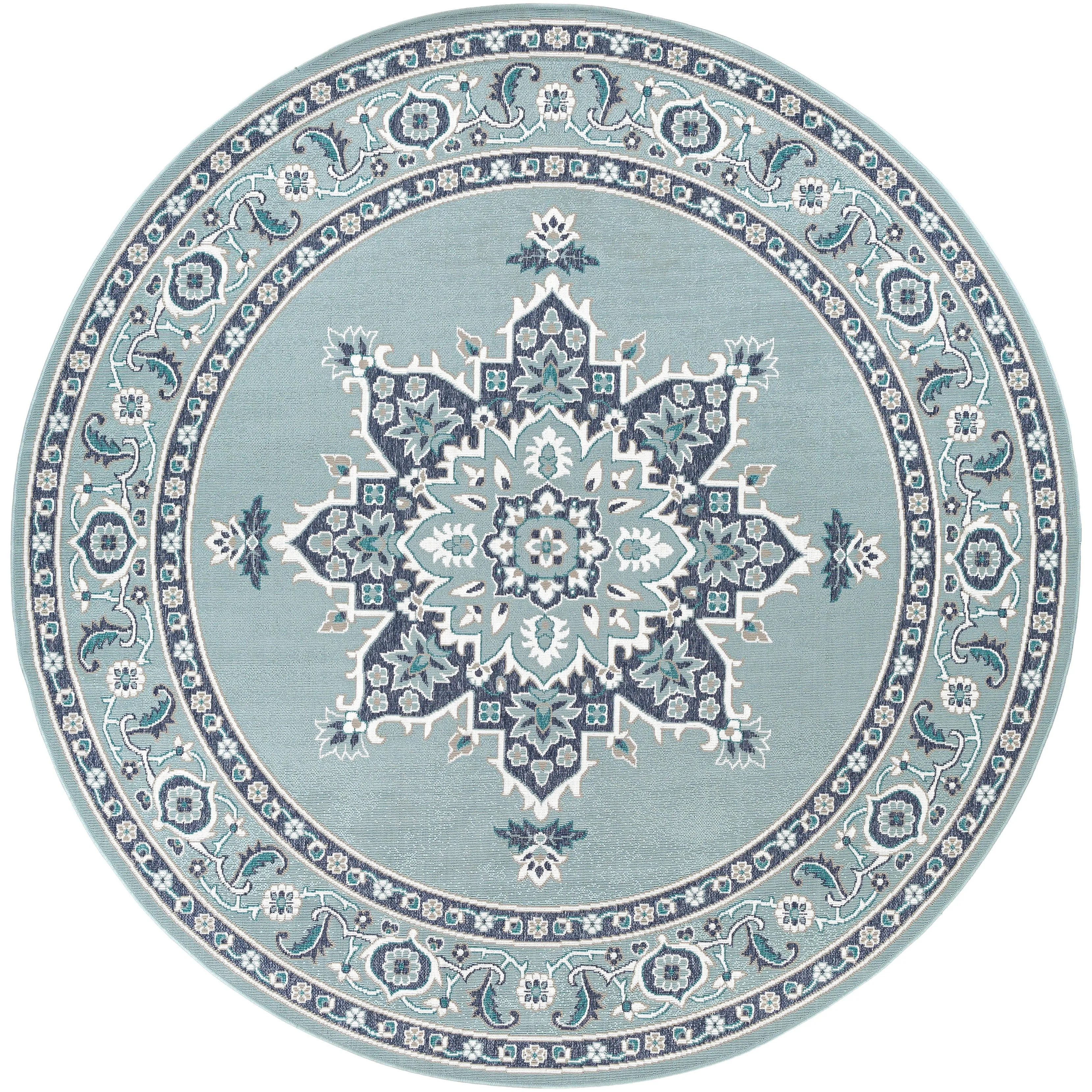 Livabliss Cesare Medallion Indoor/ Outdoor Area Rug