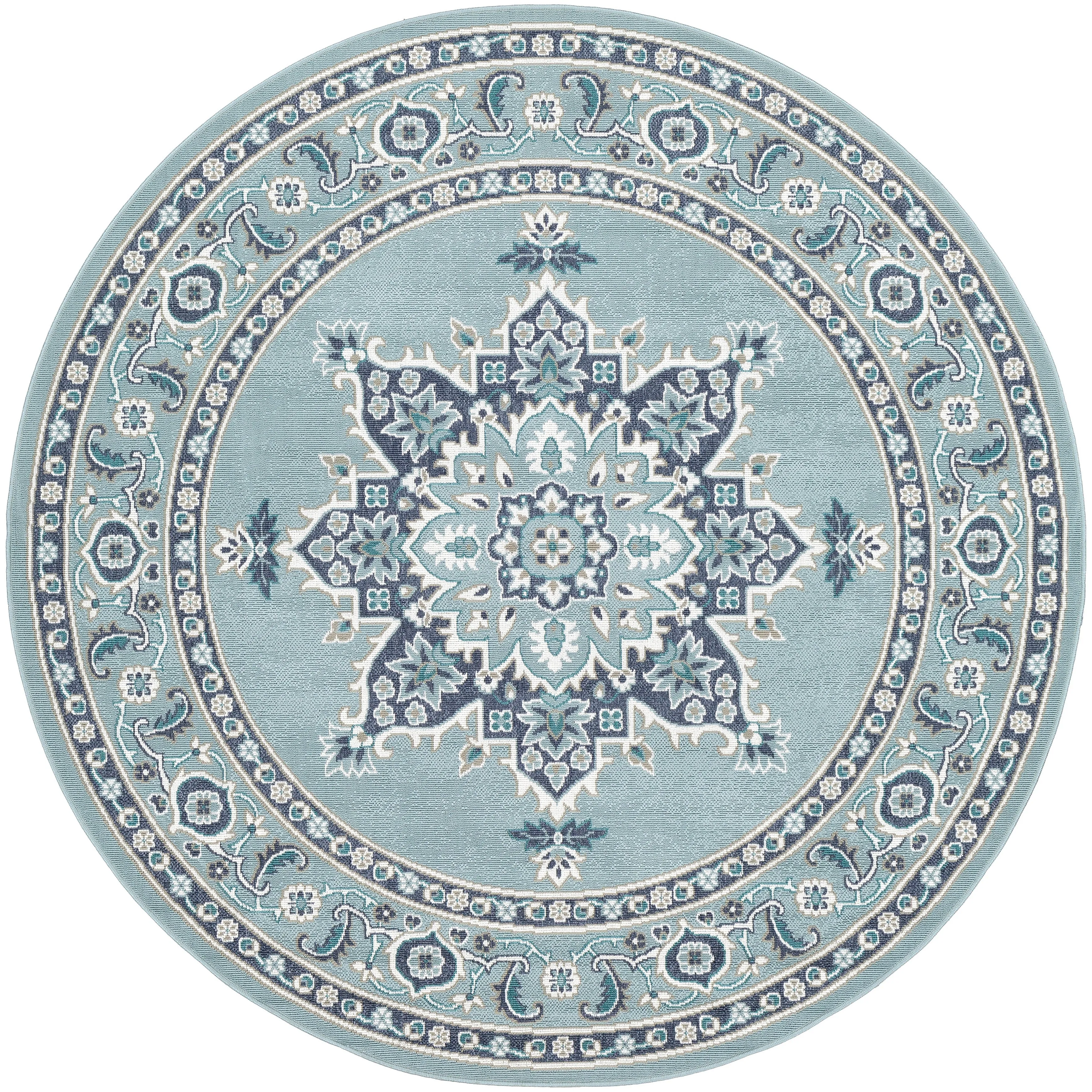 Livabliss Cesare Medallion Indoor/ Outdoor Area Rug