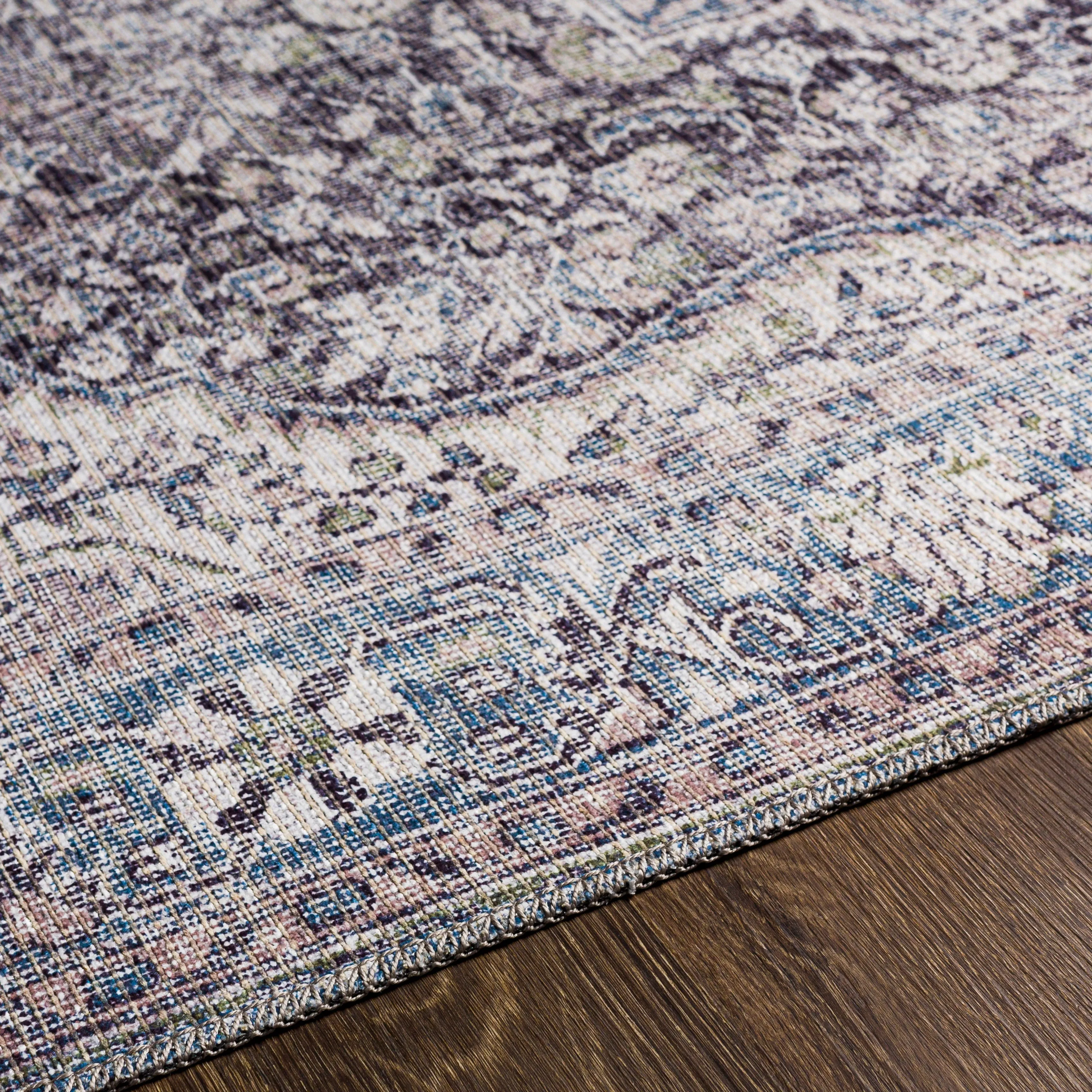 Livabliss Duquette Persian Medallion Printed Machine Washable Area Rug