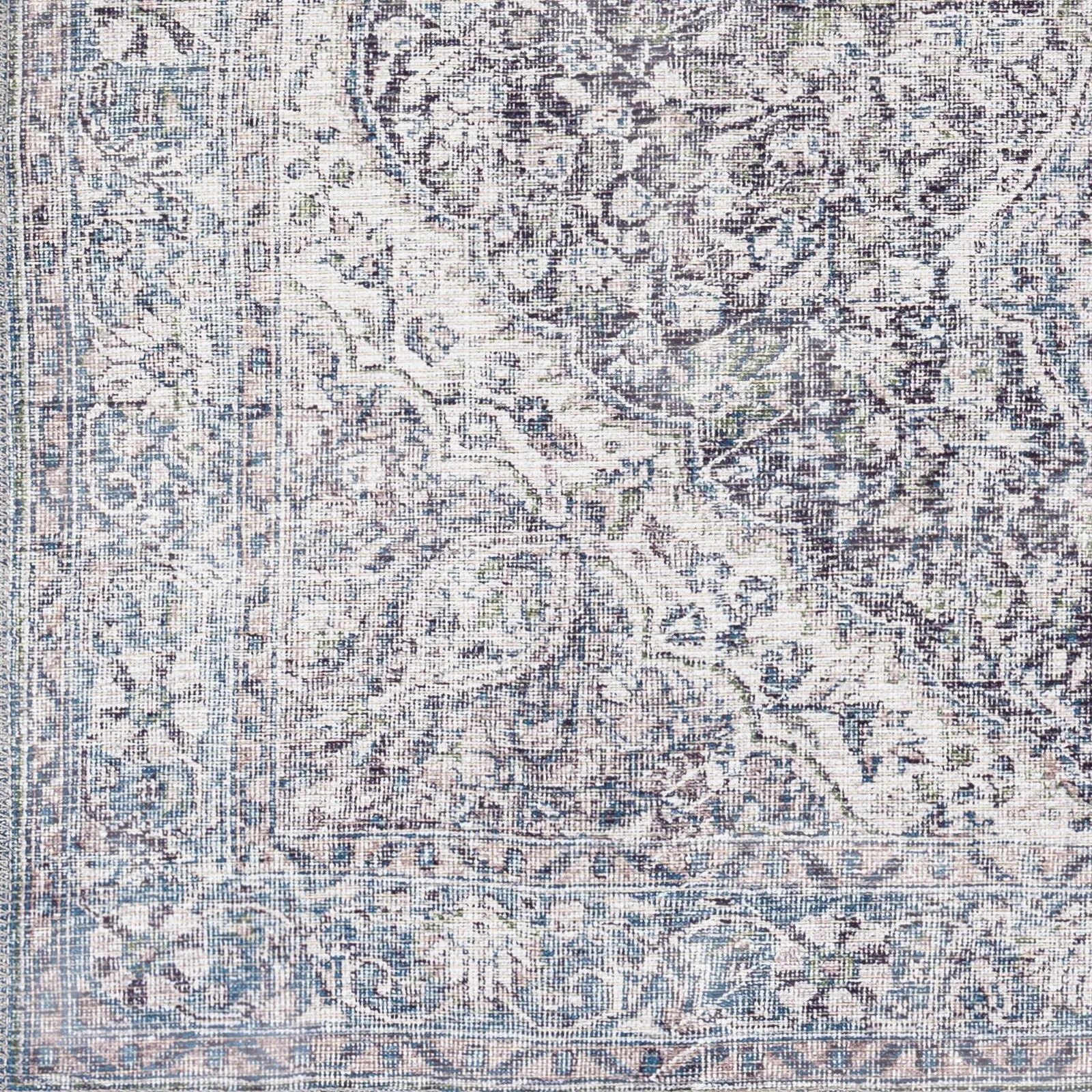 Livabliss Duquette Persian Medallion Printed Machine Washable Area Rug