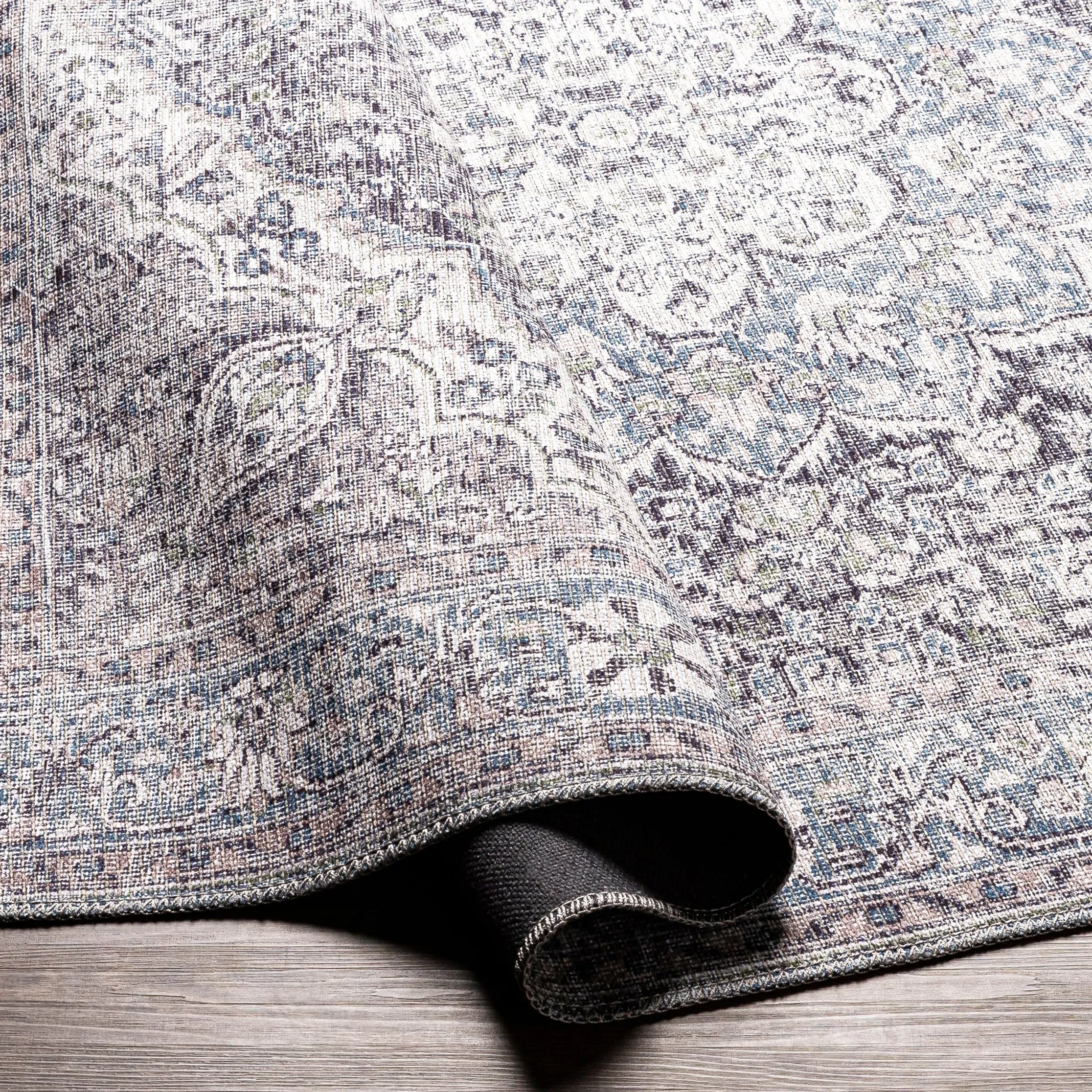 Livabliss Duquette Persian Medallion Printed Machine Washable Area Rug