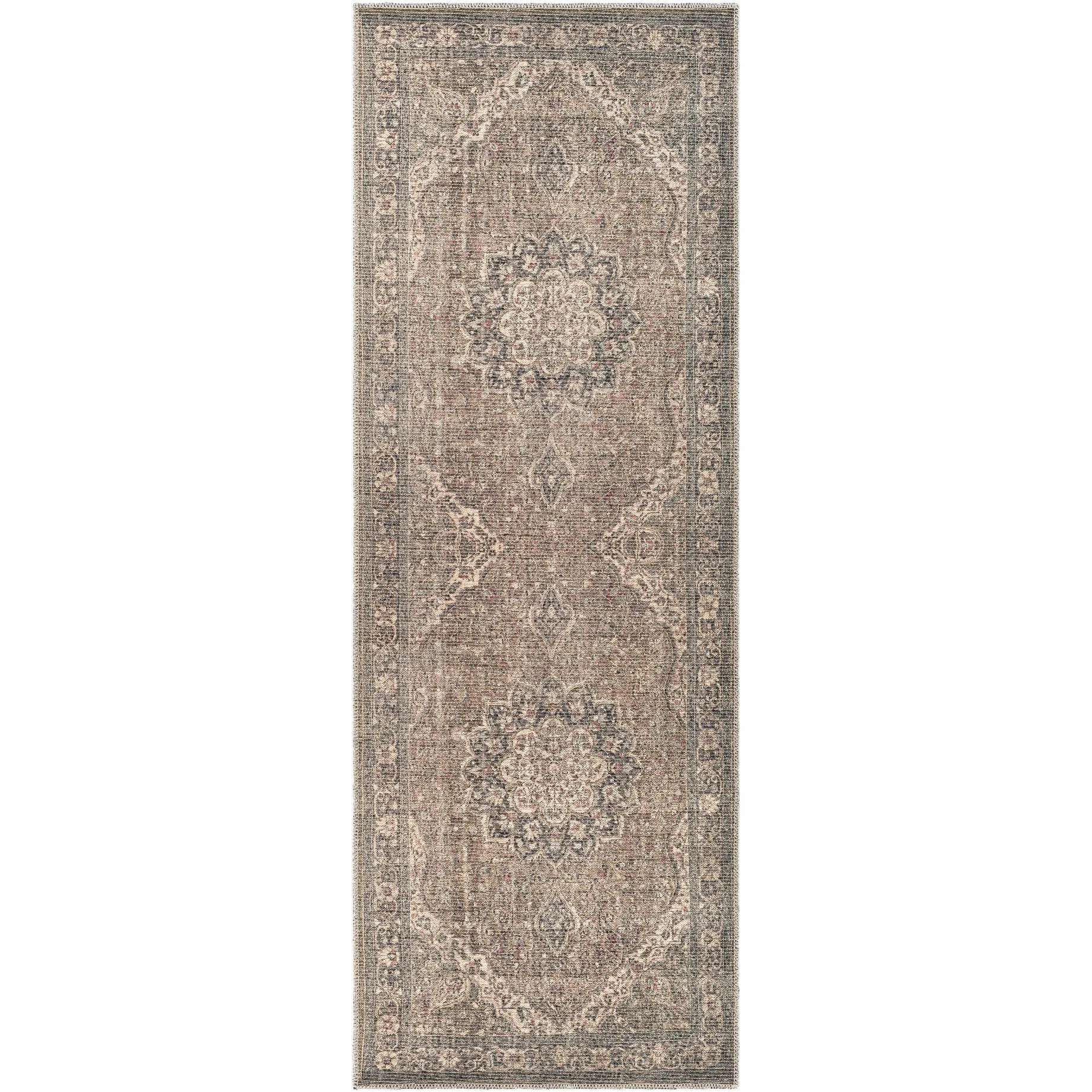 Livabliss Duquette Persian Medallion Printed Machine Washable Area Rug