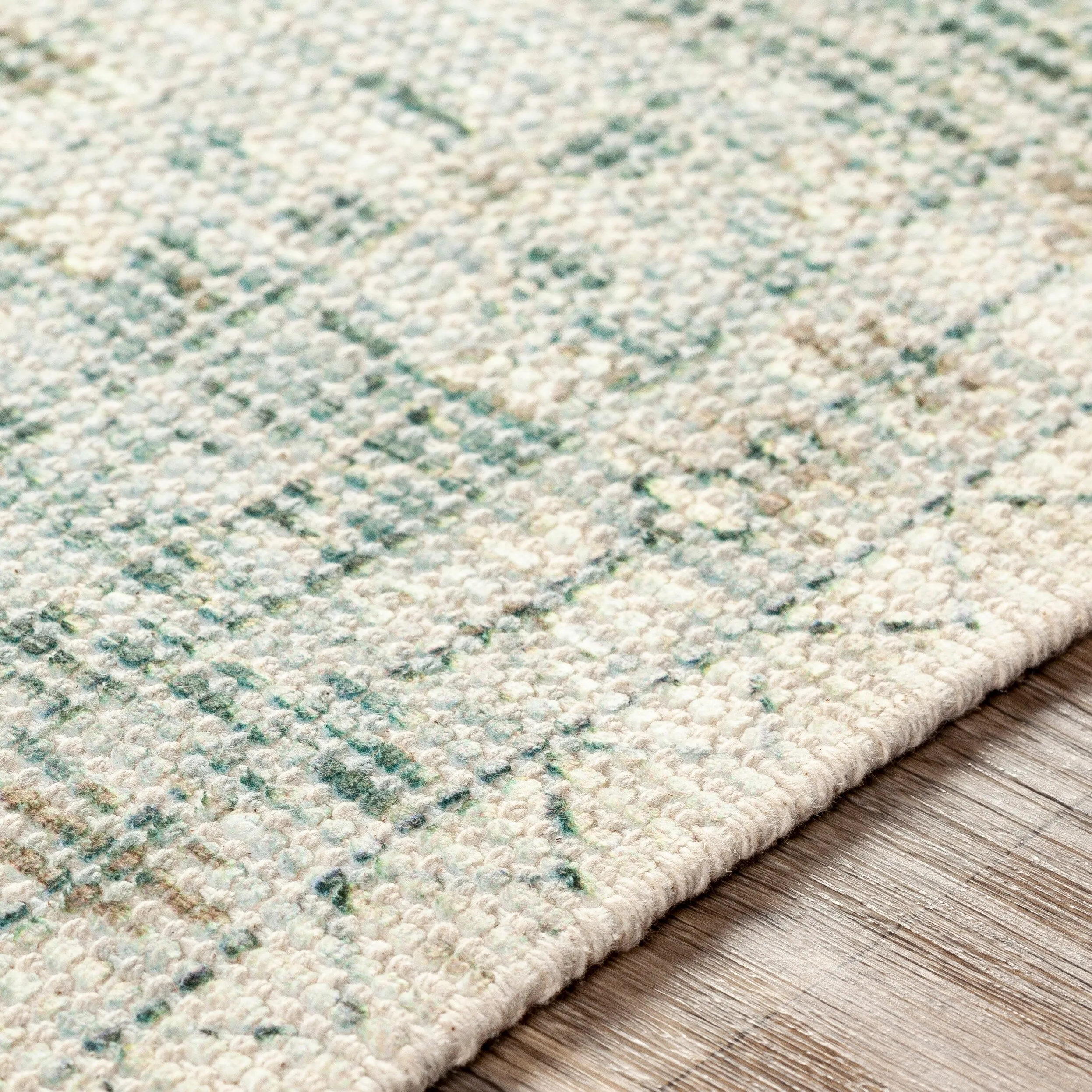 Livabliss Evans Distressed Medallion Handmade Cotton Area Rug
