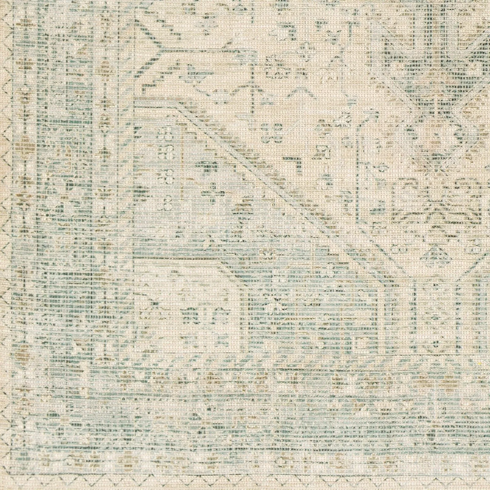 Livabliss Evans Distressed Medallion Handmade Cotton Area Rug