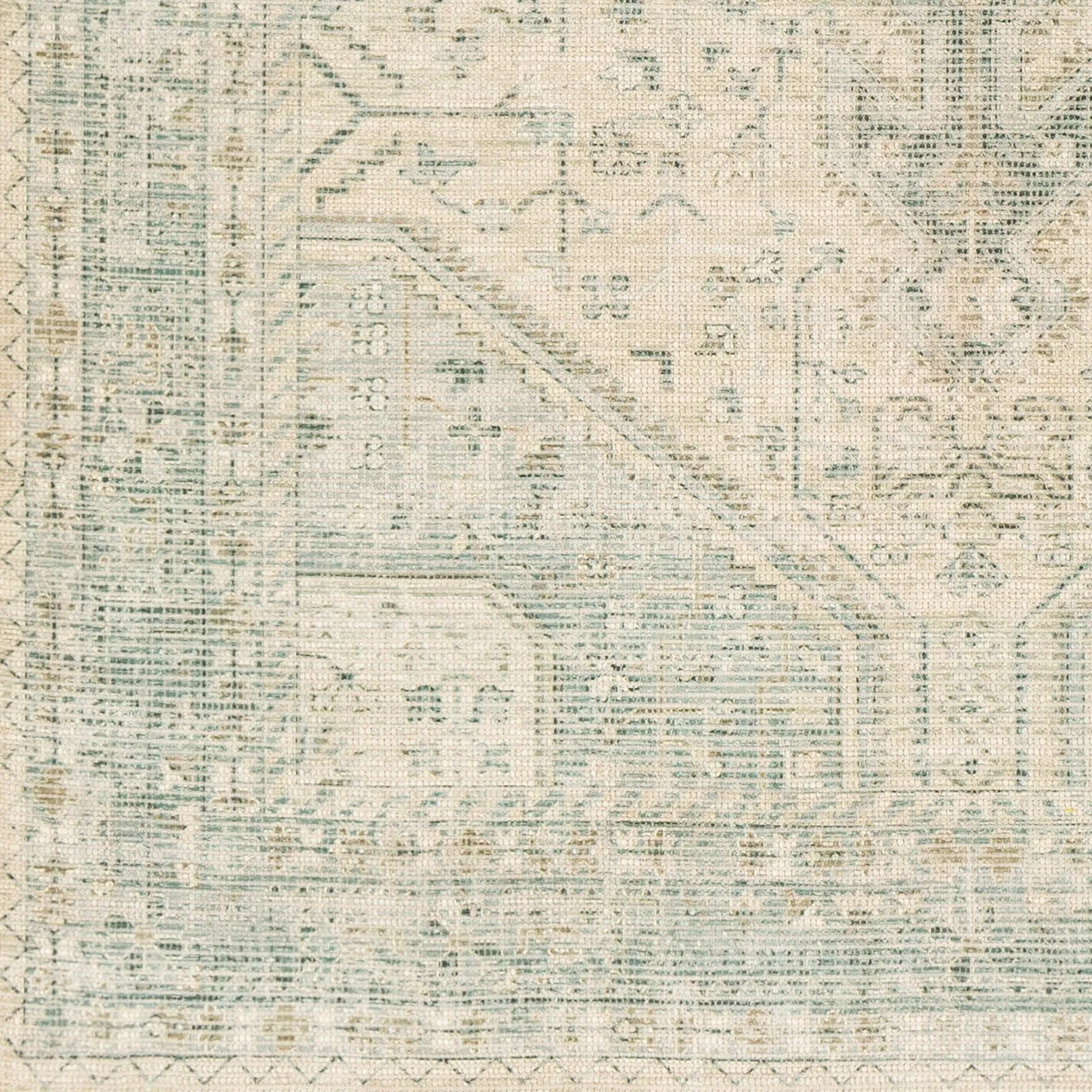 Livabliss Evans Distressed Medallion Handmade Cotton Area Rug