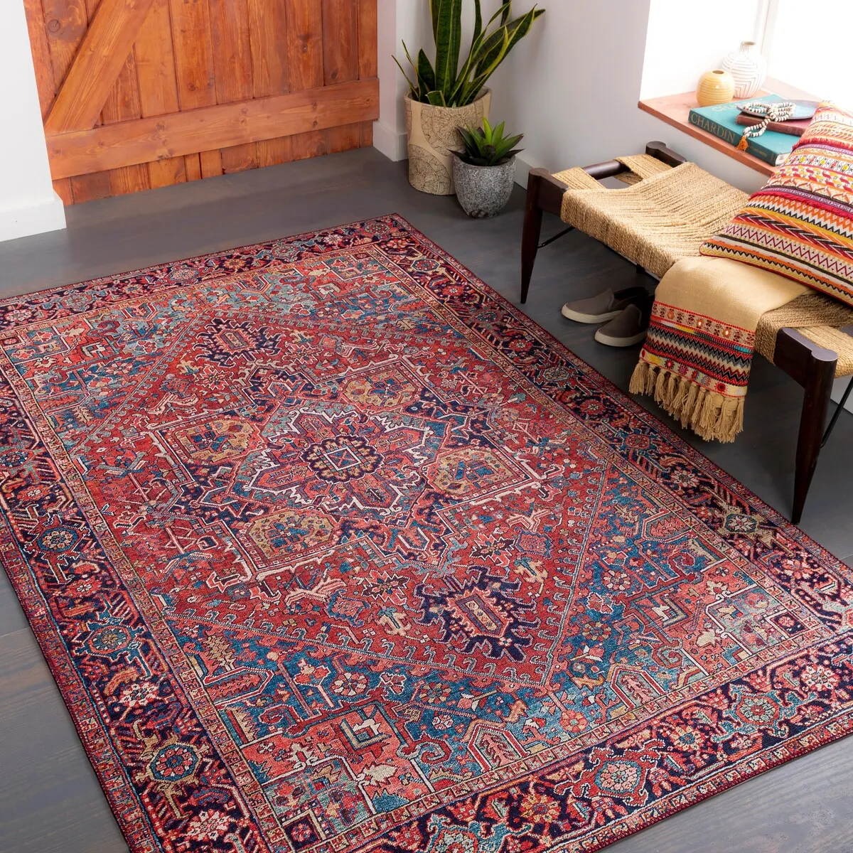 Livabliss Ferran Vintage Persian Printed Area Rug