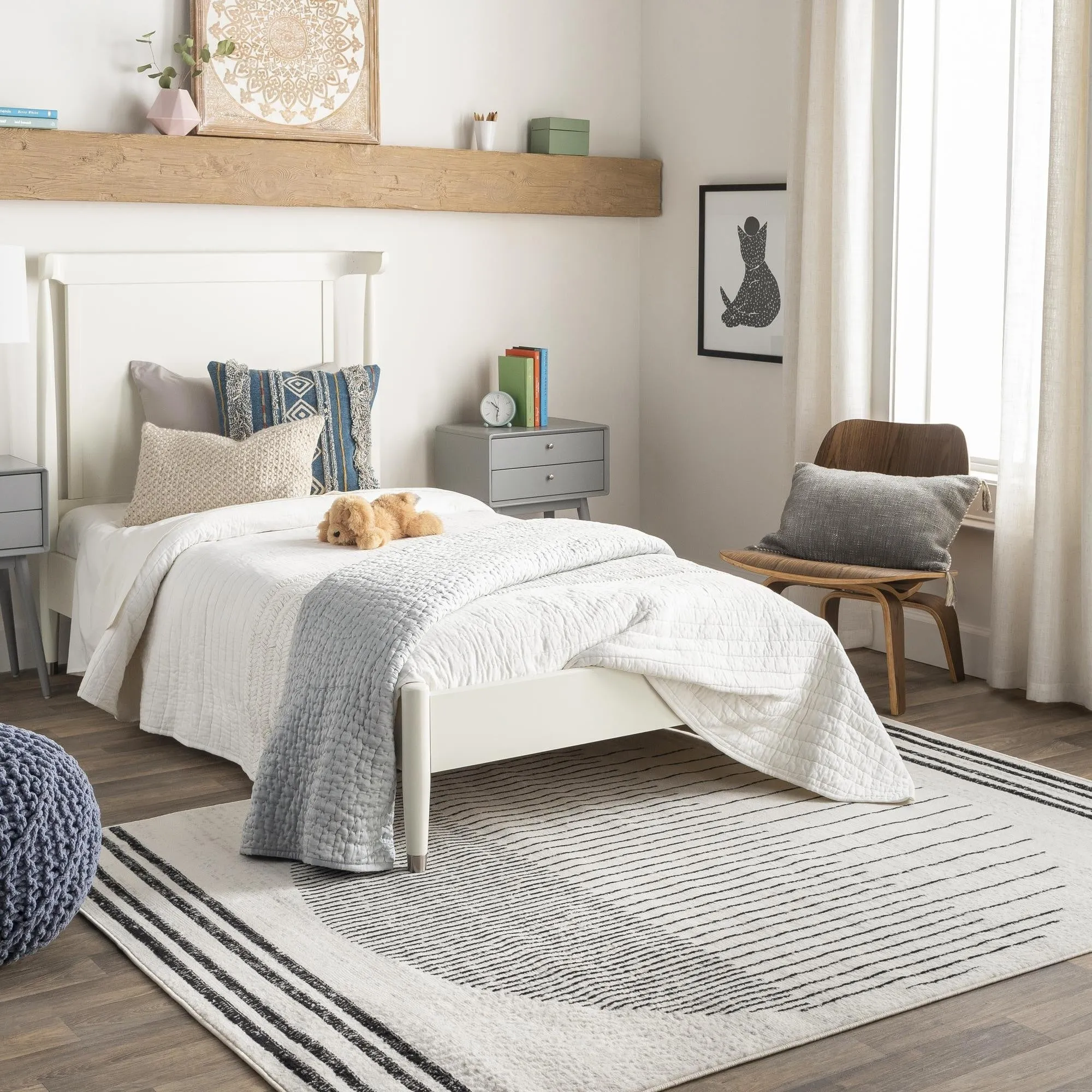 Livabliss Floransa Minimalist Ombre Area Rug