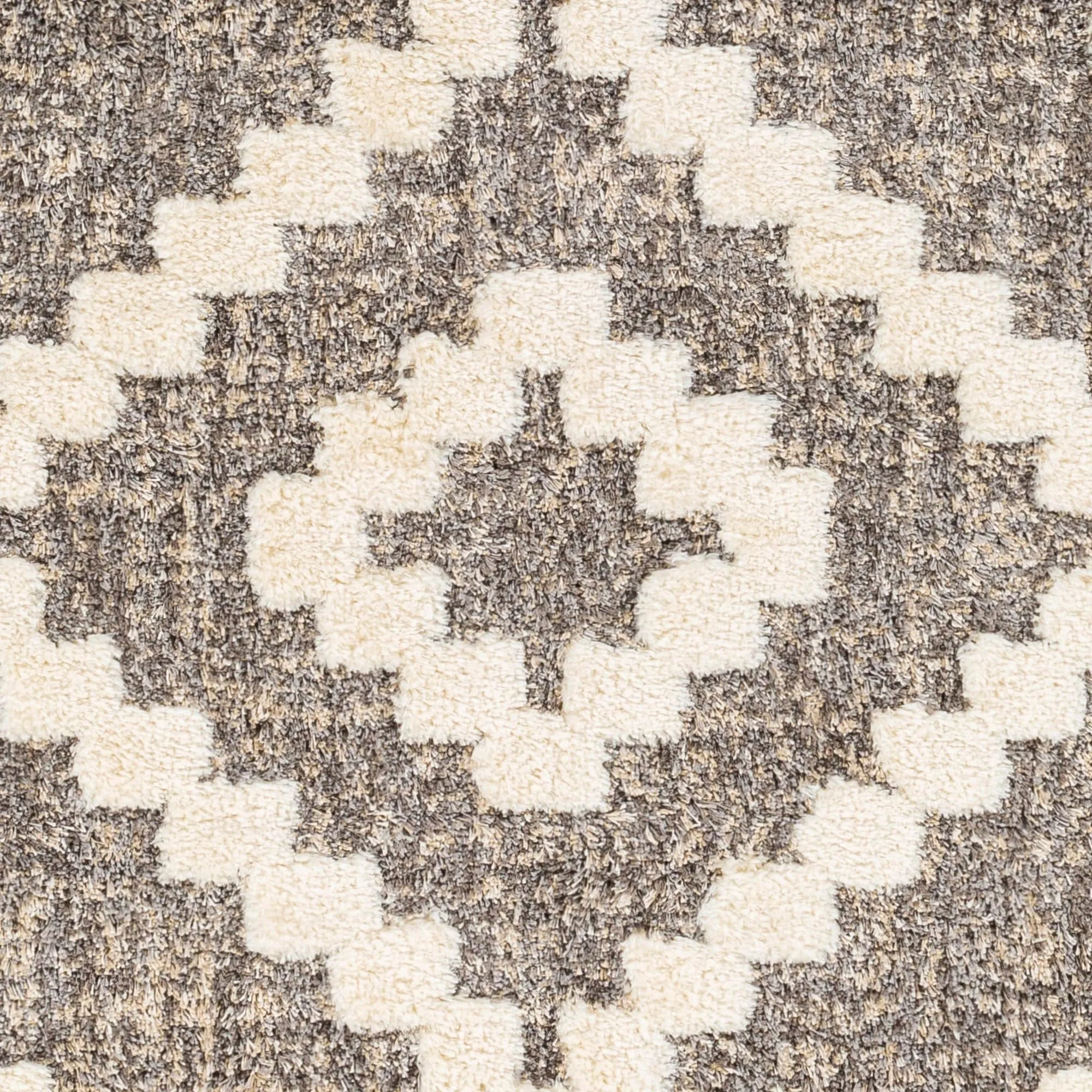 Livabliss Florida Boho Diamond Plush Area Rug
