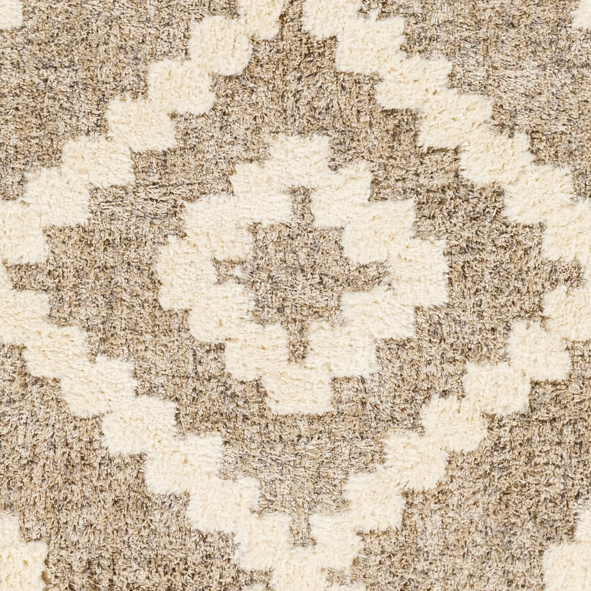 Livabliss Florida Boho Diamond Plush Area Rug