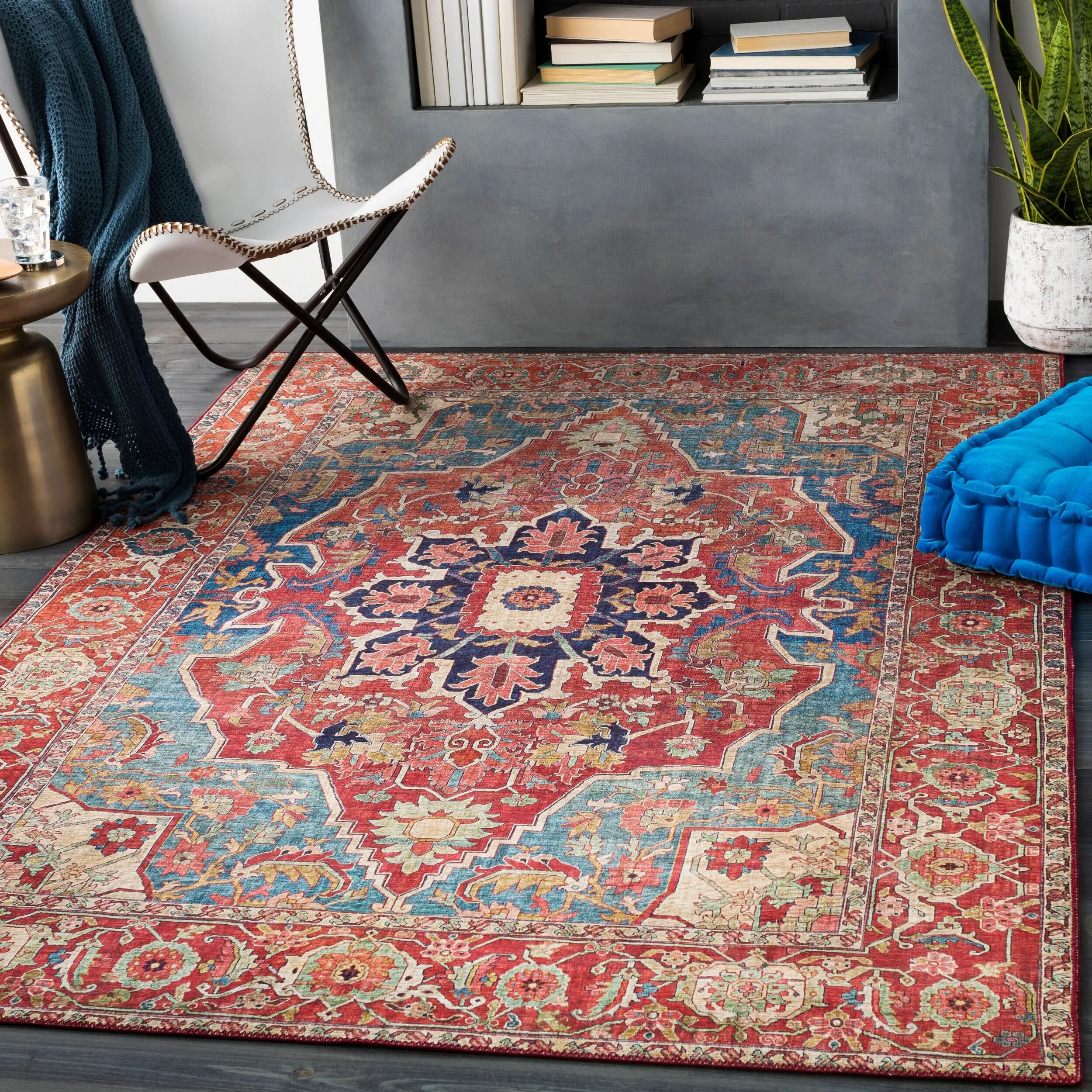 Livabliss Flynt Vintage Persian Area Rug