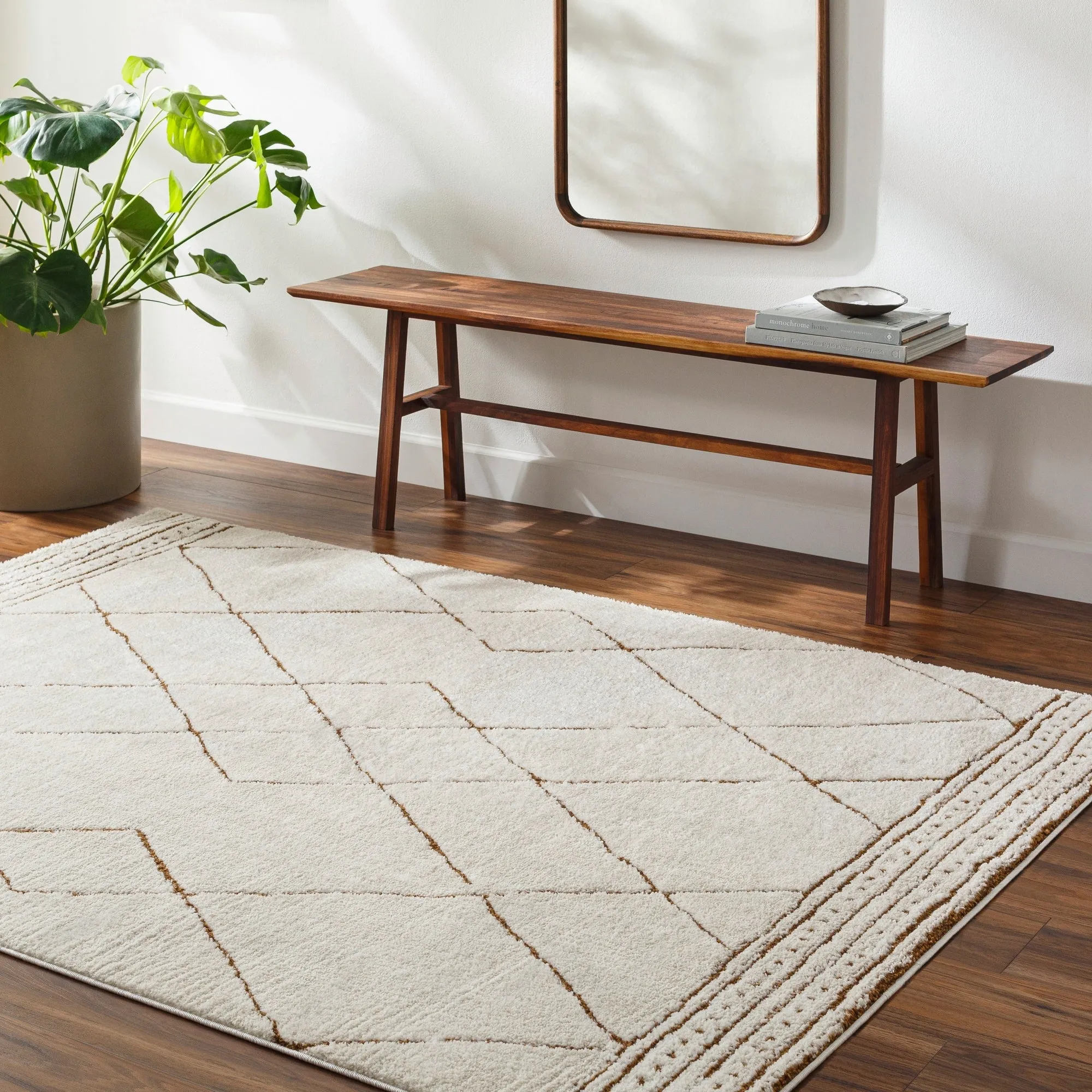 Livabliss Freud Moroccan Diamond Area Rug
