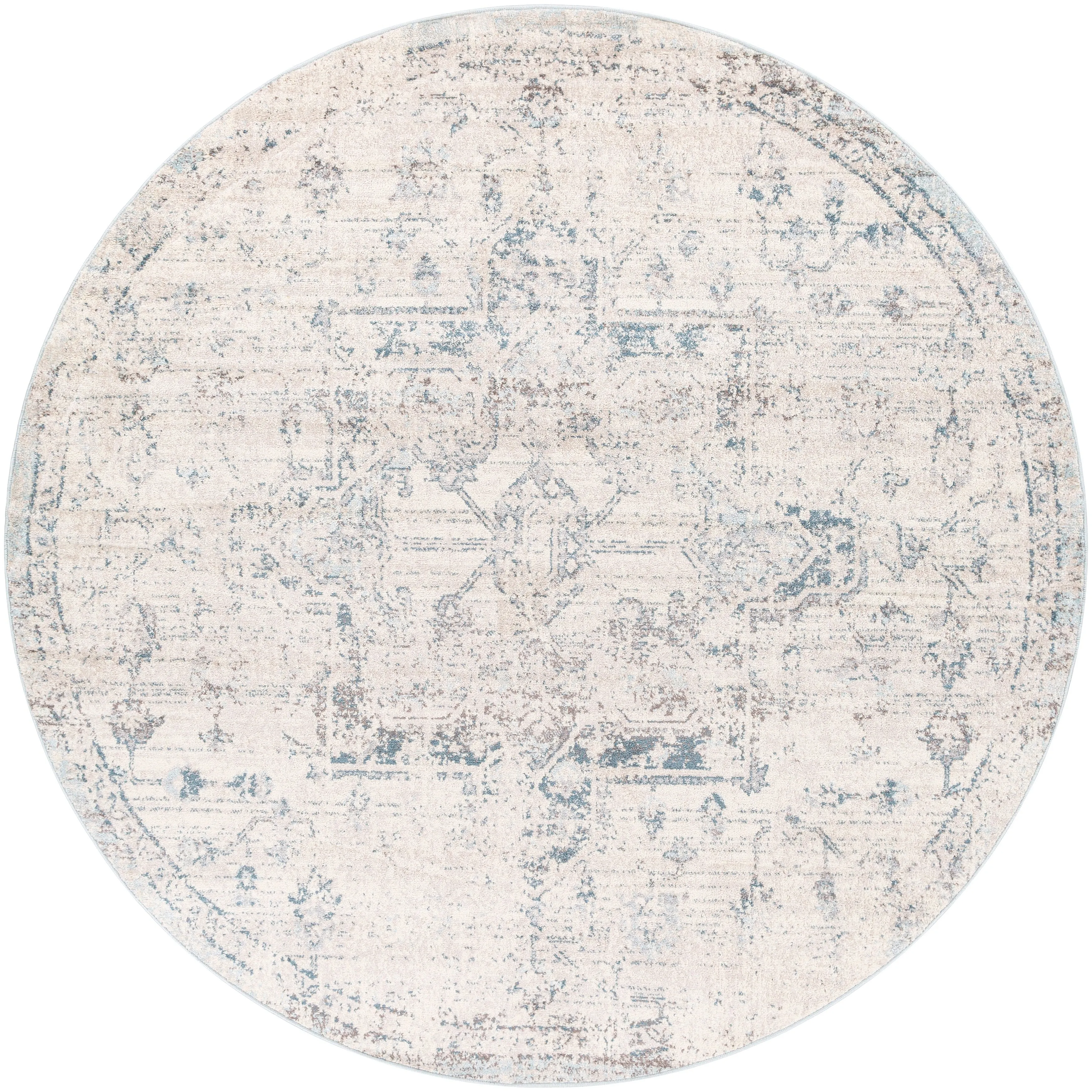 Livabliss Gabi Faded Traditional Medallion Area Rug