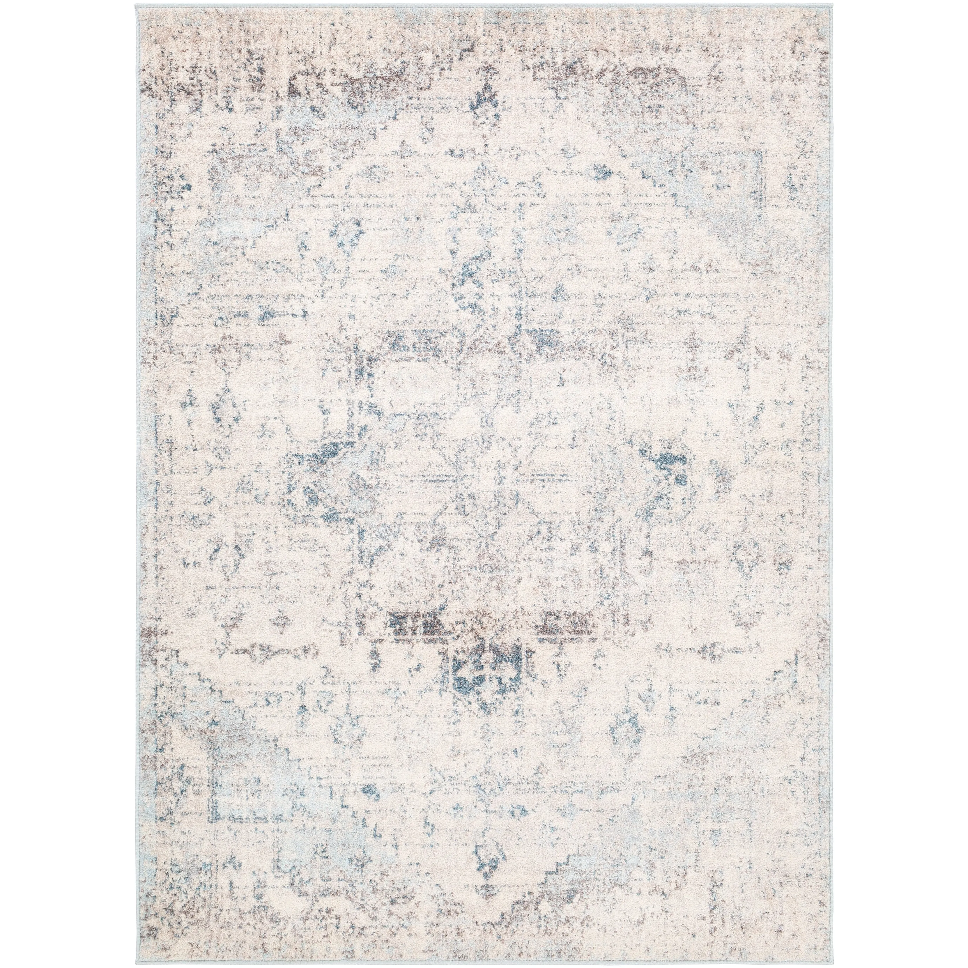 Livabliss Gabi Faded Traditional Medallion Area Rug
