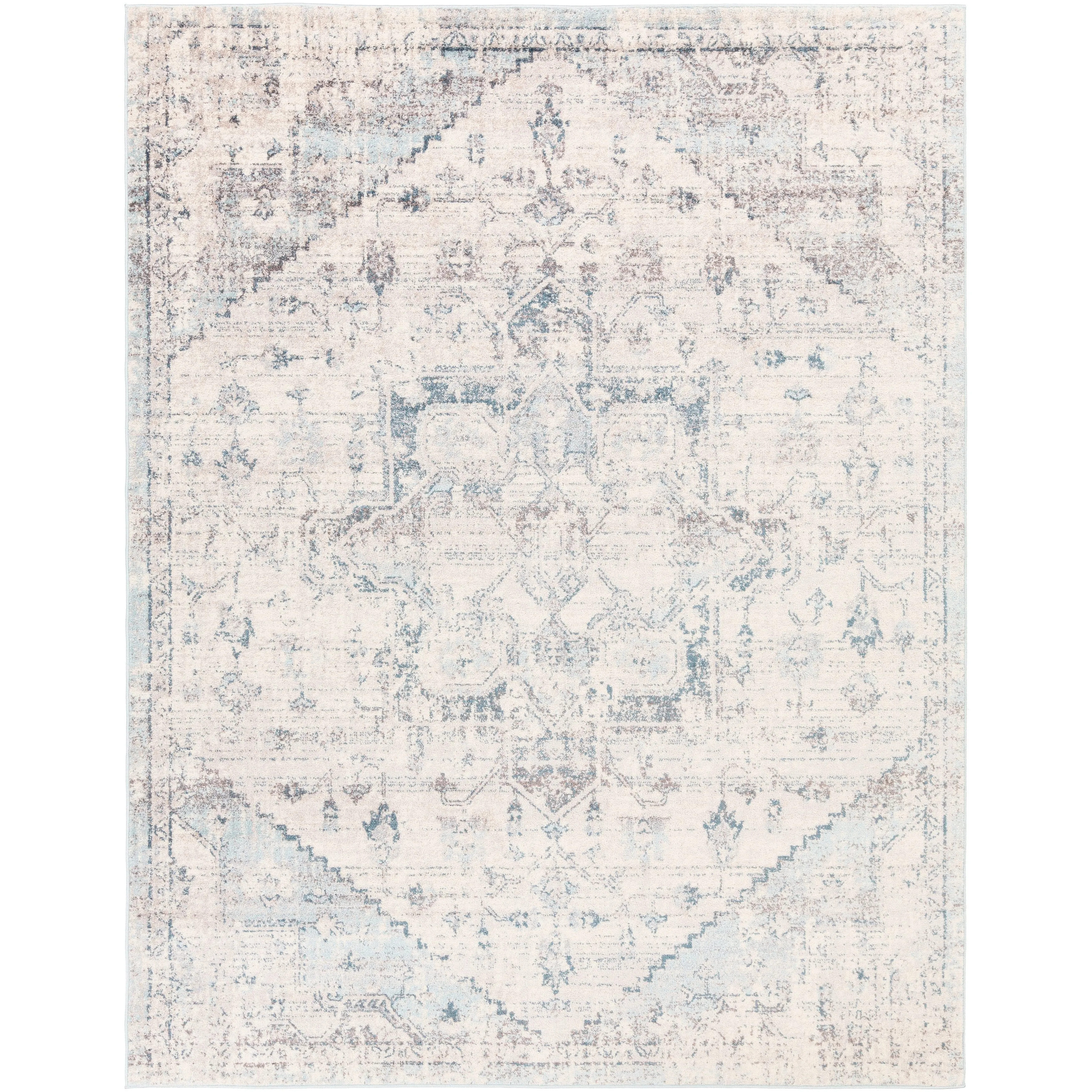 Livabliss Gabi Faded Traditional Medallion Area Rug