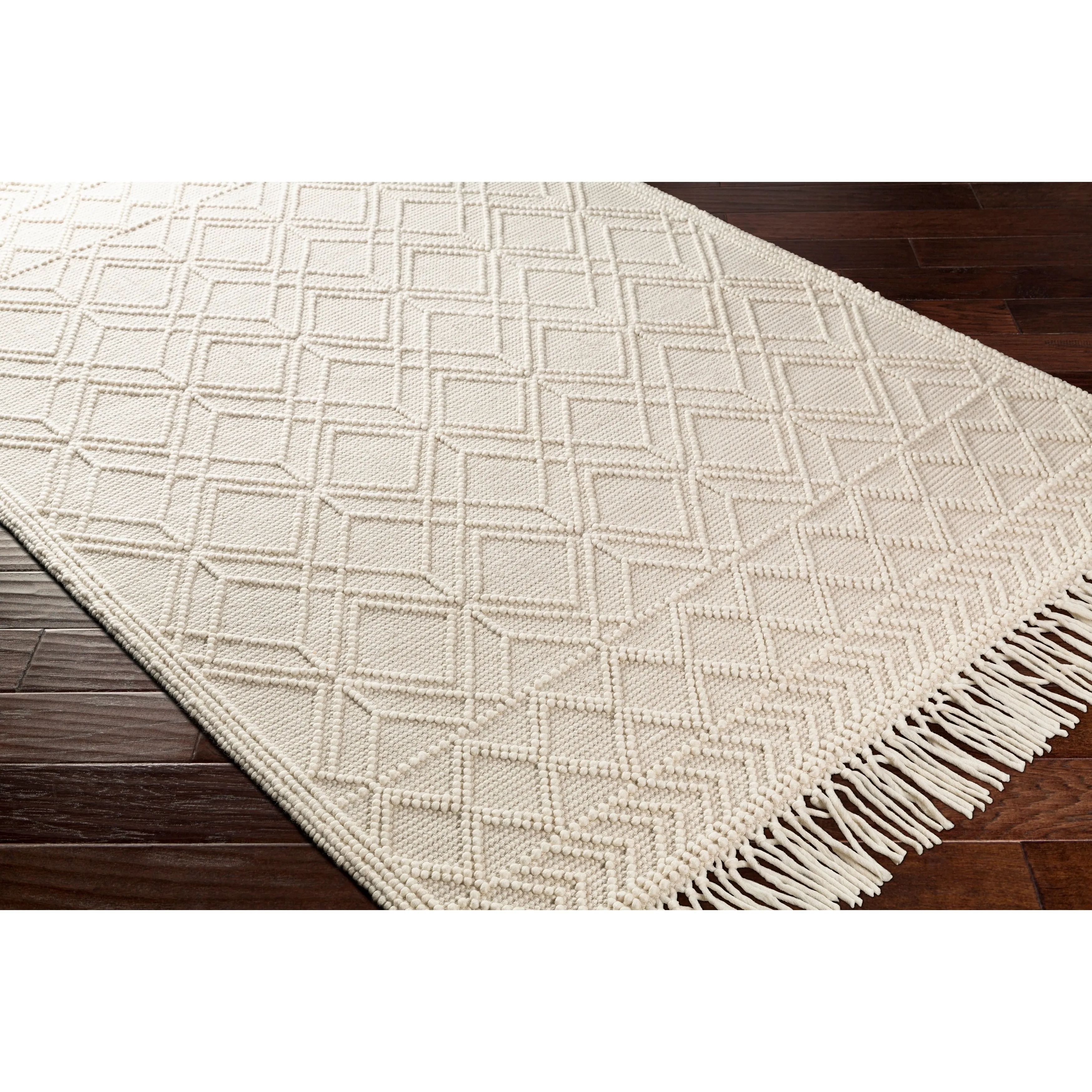 Livabliss Gertrude Handmade Cottage Geometric Wool Area Rug
