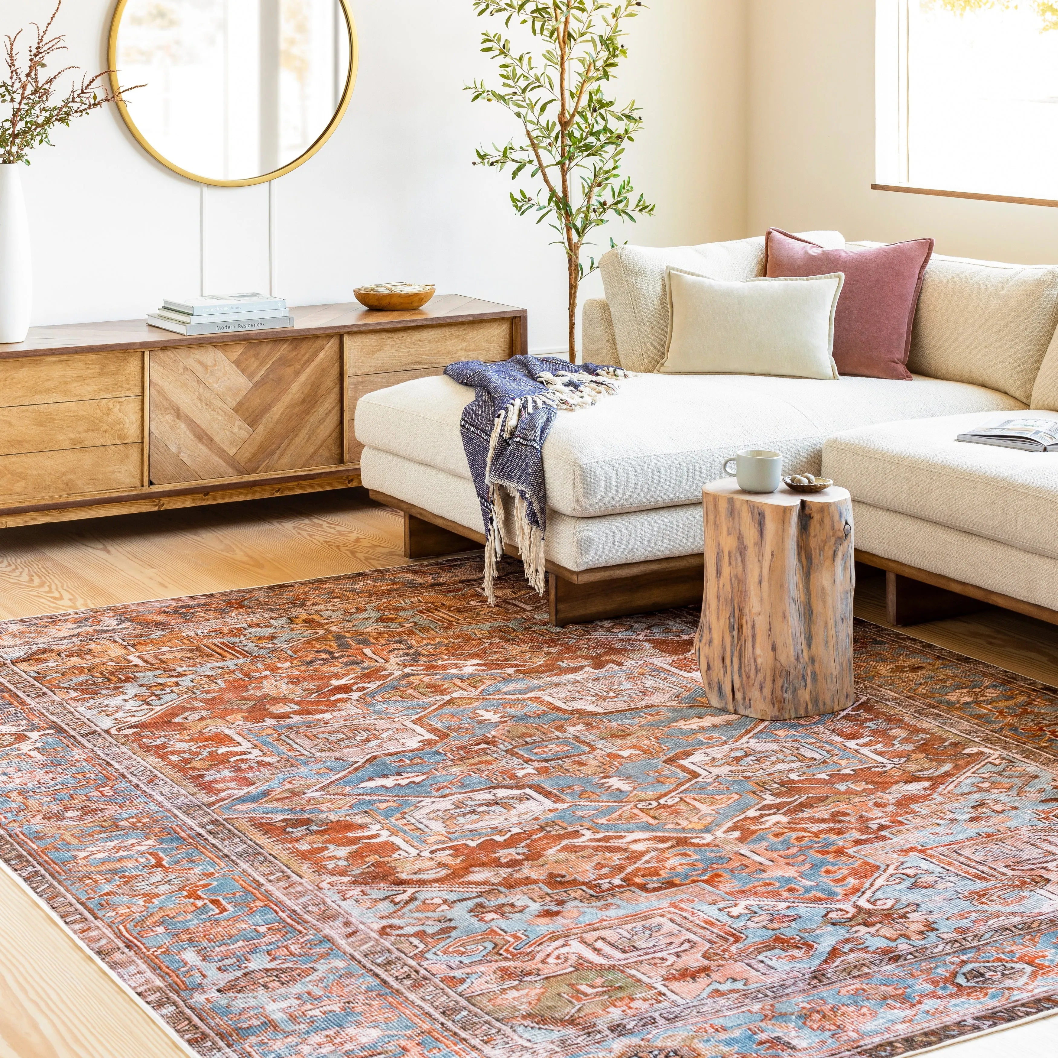 Livabliss Giustina Persian Machine Washable Area Rug