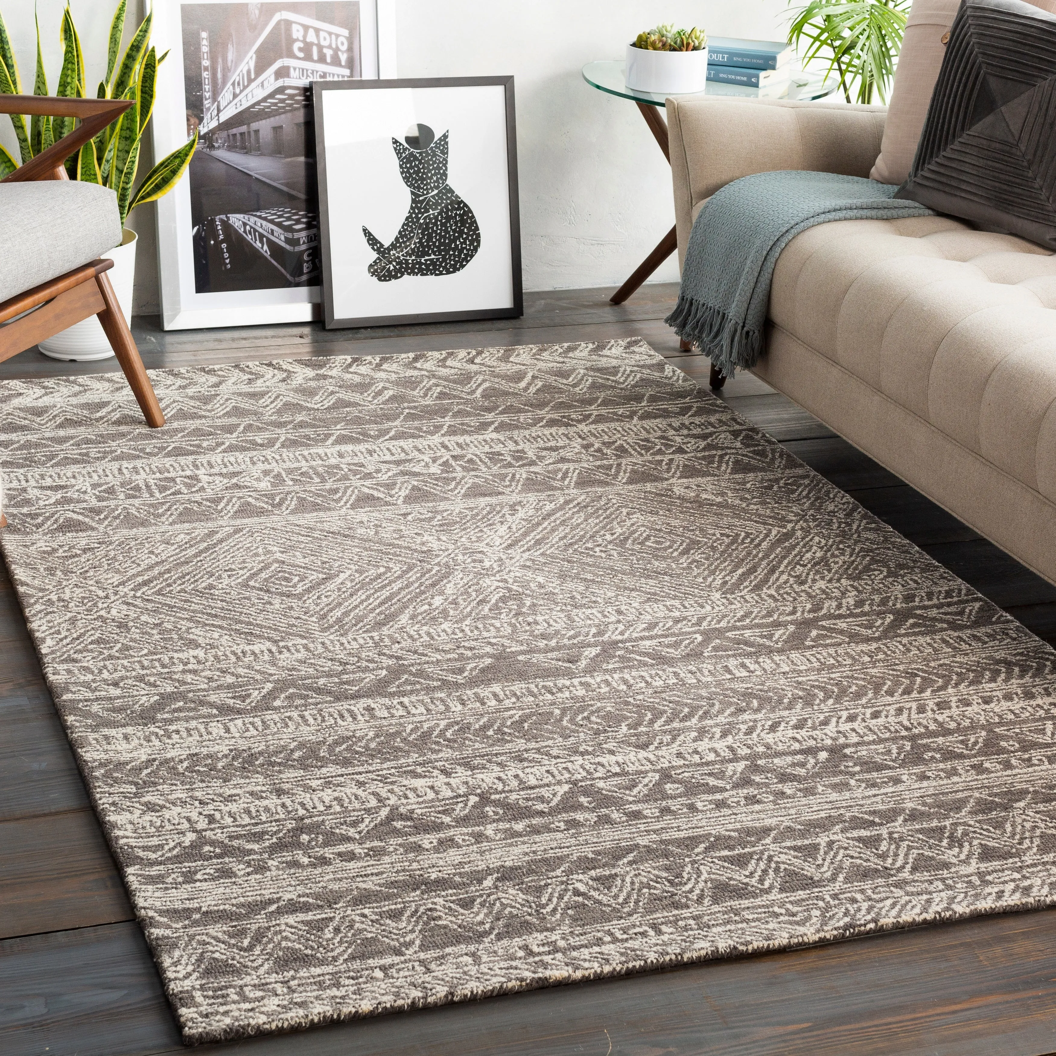 Livabliss Harold Handmade Global Geometric Area Rug