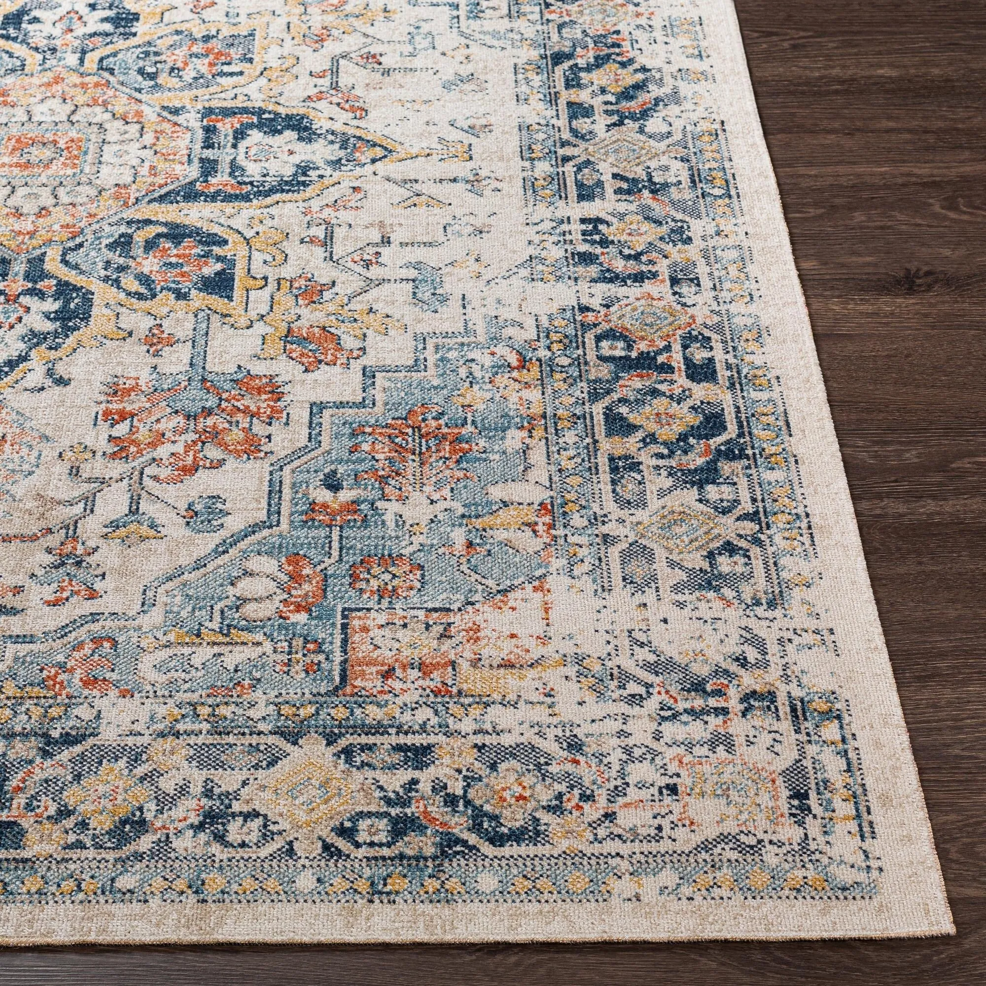 Livabliss Huntington Beach Updated Traditional Medallion Outdoor Area Rug