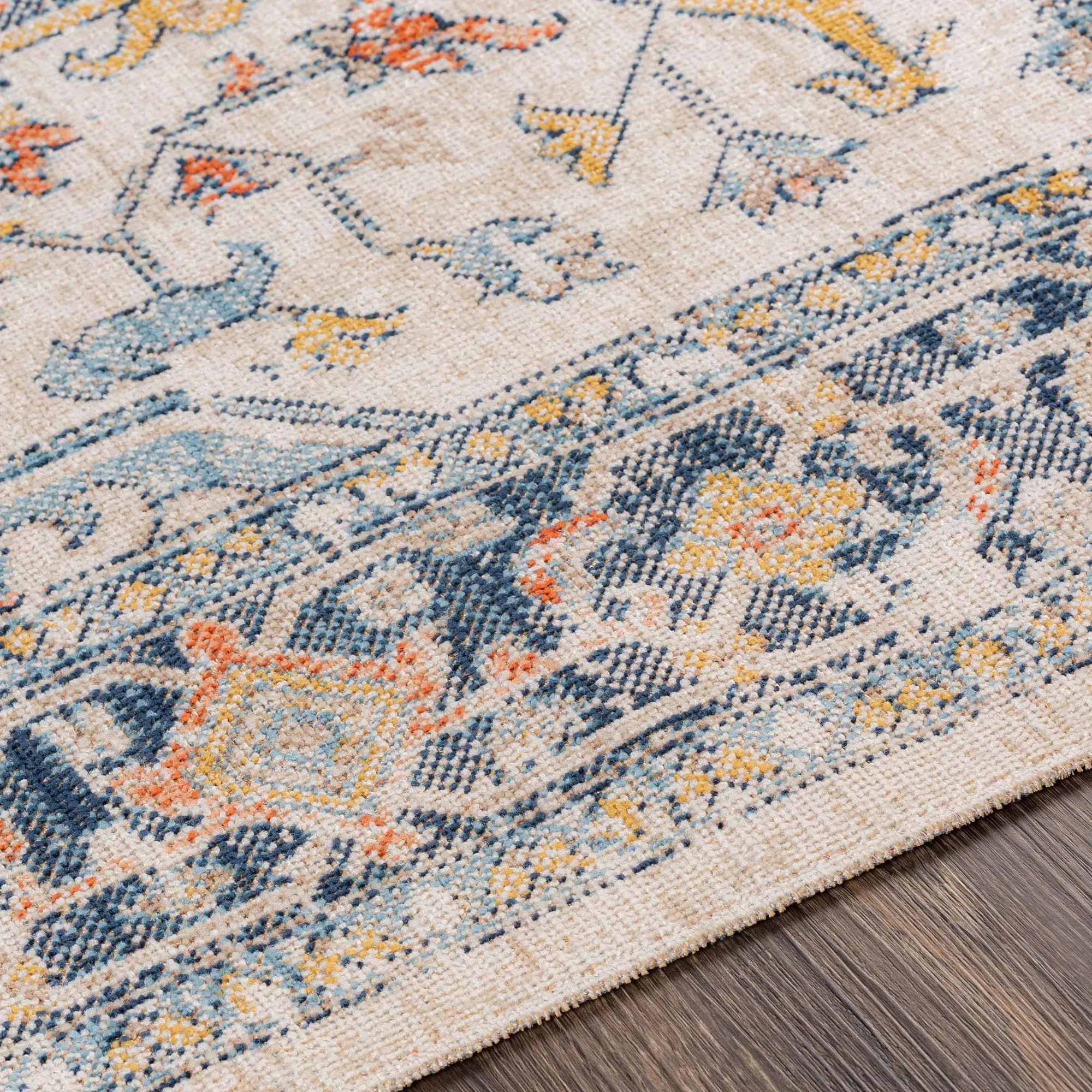 Livabliss Huntington Beach Updated Traditional Medallion Outdoor Area Rug
