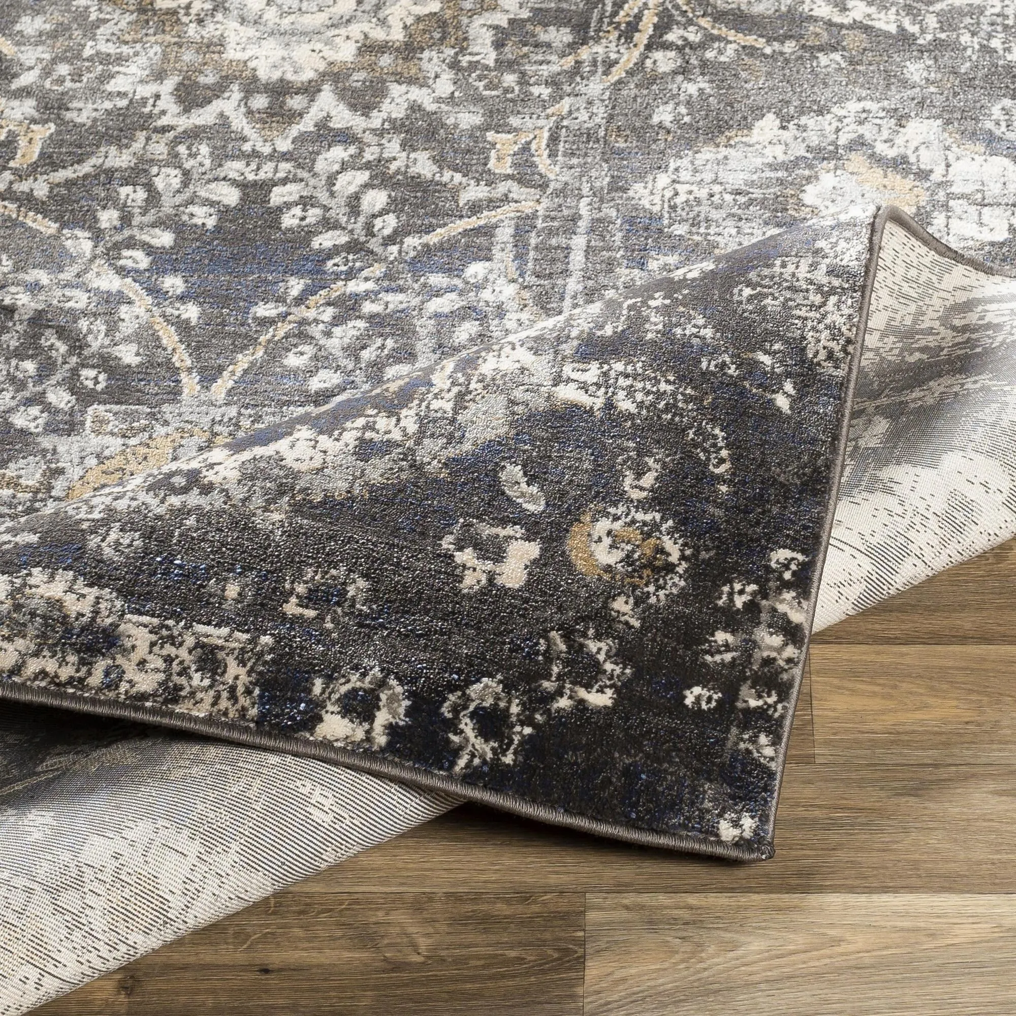 Livabliss Indigo Updated Traditional Medallion Area Rug