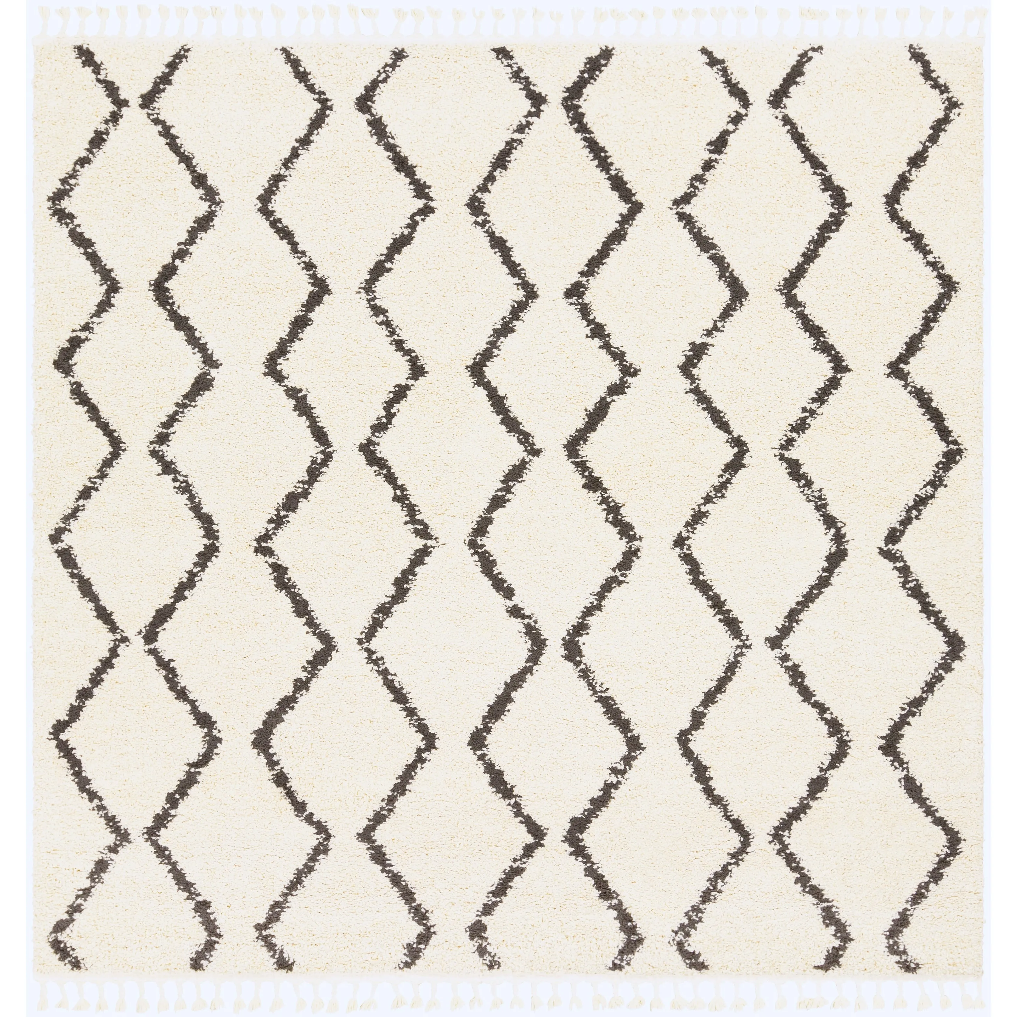 Livabliss Jada Moroccan Stripe Shag Area Rug