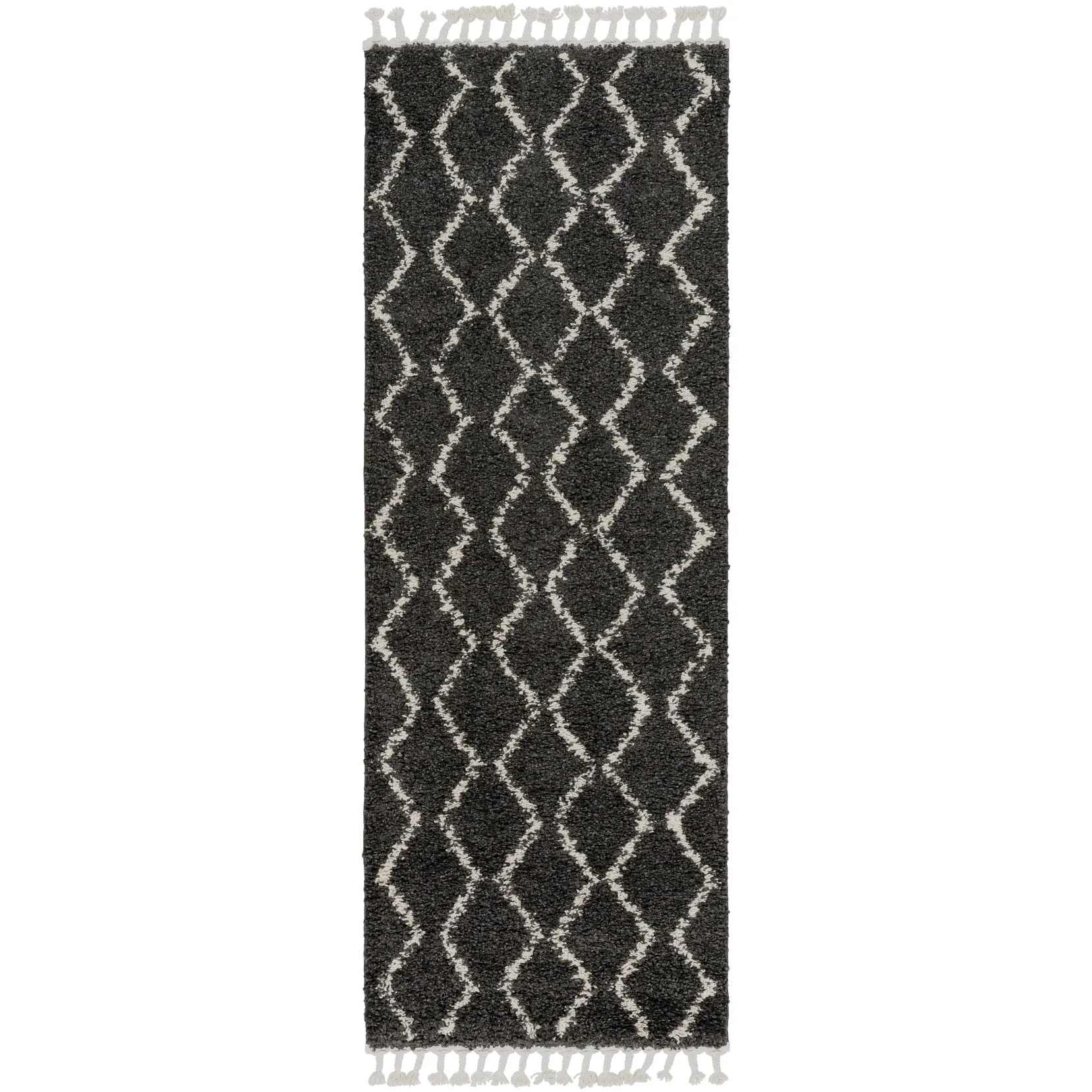 Livabliss Jada Moroccan Stripe Shag Area Rug