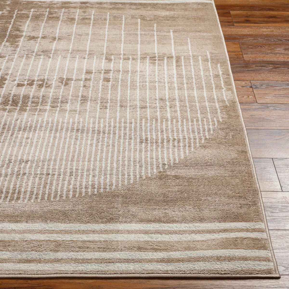 Livabliss Joel Mod Black/Ivory Ombre Geometric Striped Area Rug