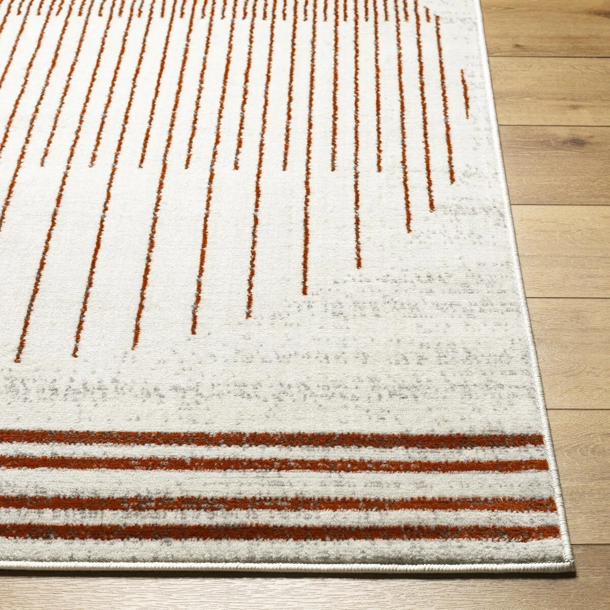 Livabliss Joel Mod Black/Ivory Ombre Geometric Striped Area Rug