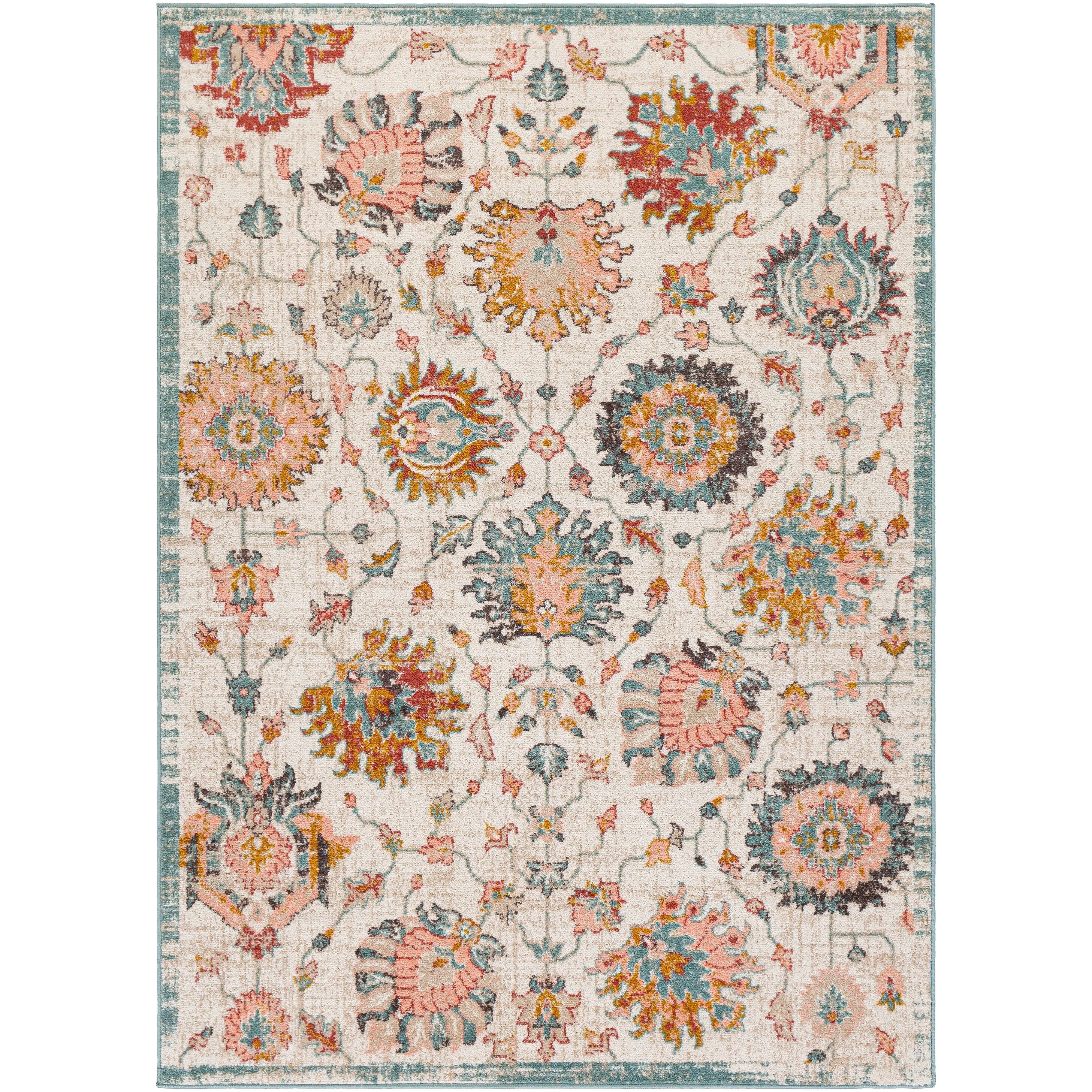 Livabliss Karlyle Transitional Floral Area Rug