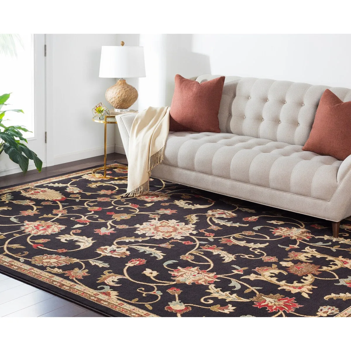 Livabliss Lanier Traditional Floral Area Rug