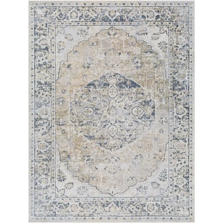 Livabliss Lillian Machine Washable Vintage Area Rug
