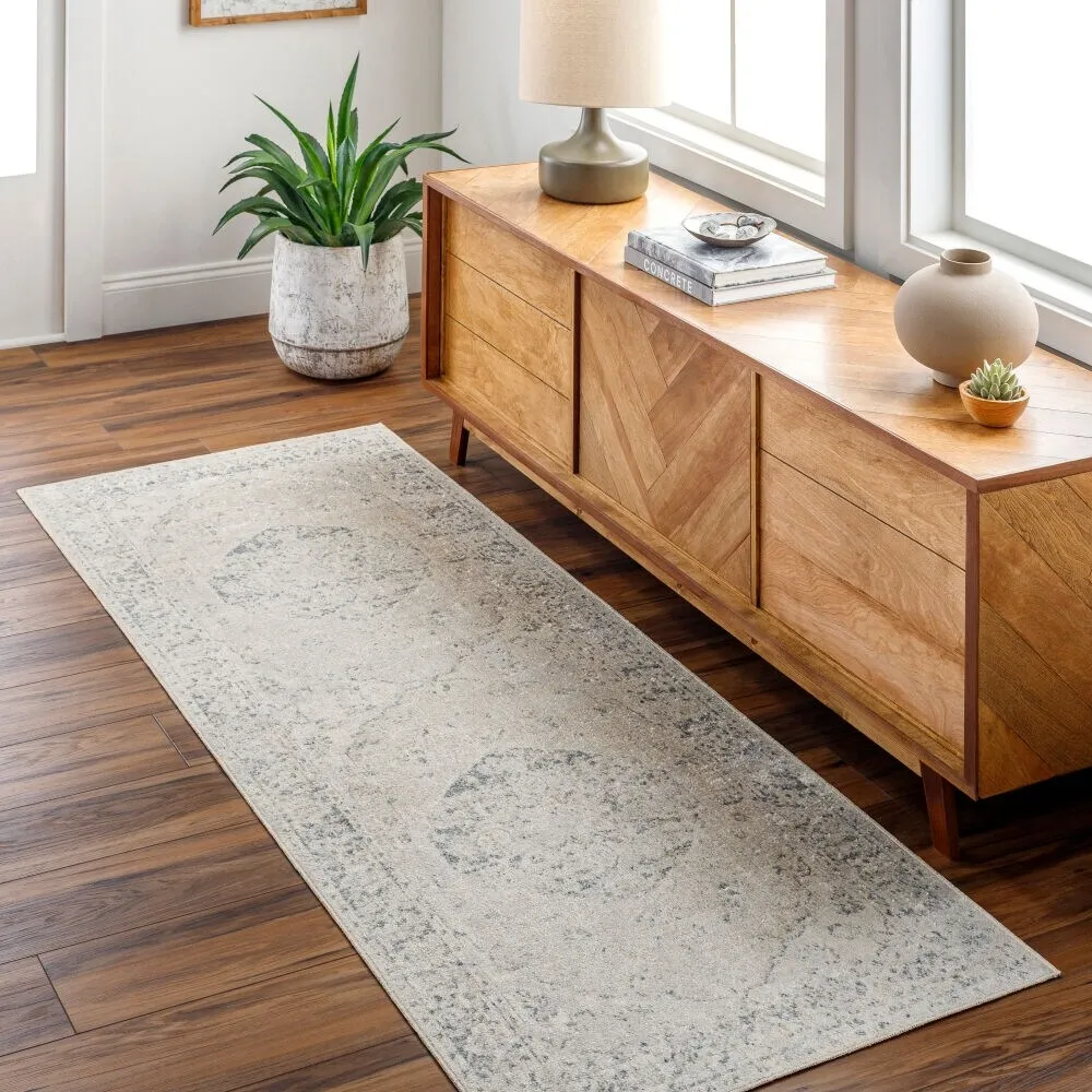 Livabliss Lillian Machine Washable Vintage Area Rug