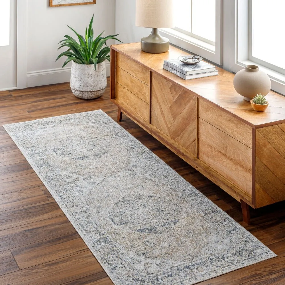 Livabliss Lillian Machine Washable Vintage Area Rug