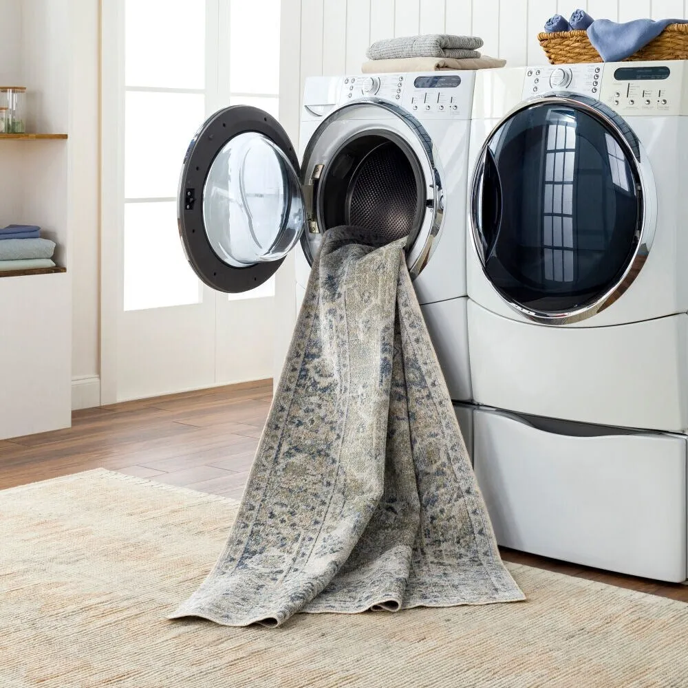 Livabliss Lillian Machine Washable Vintage Area Rug