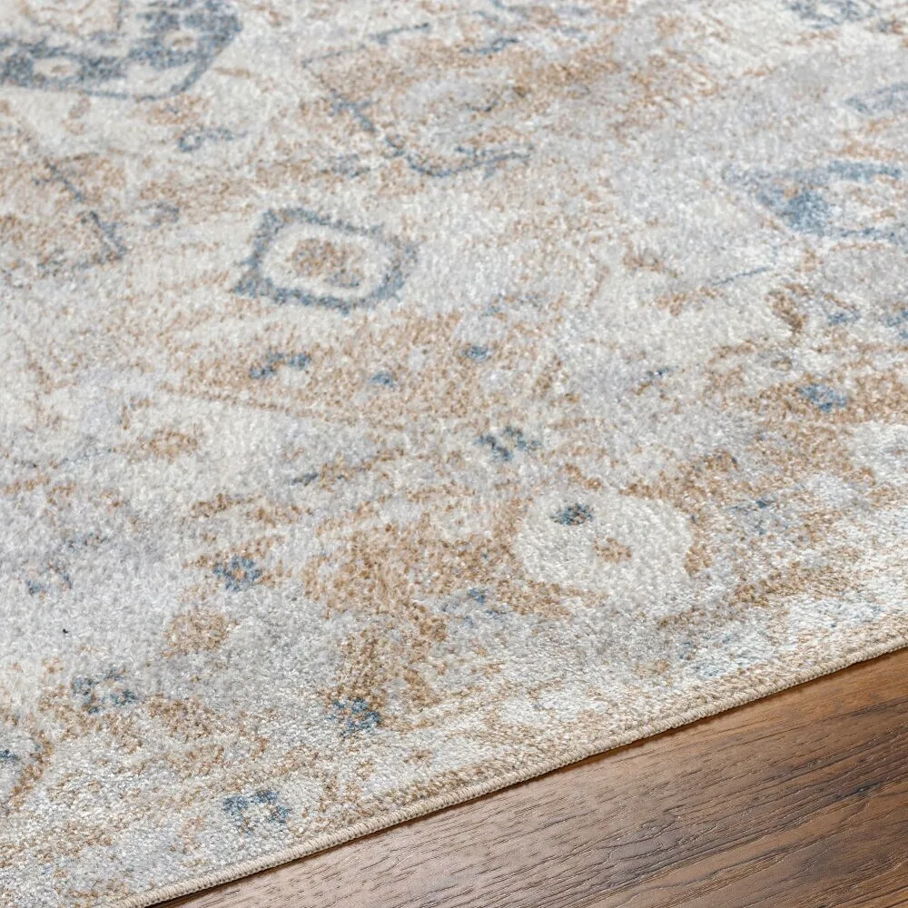 Livabliss Lillian Transitional Medallion Machine Washable Area Rug