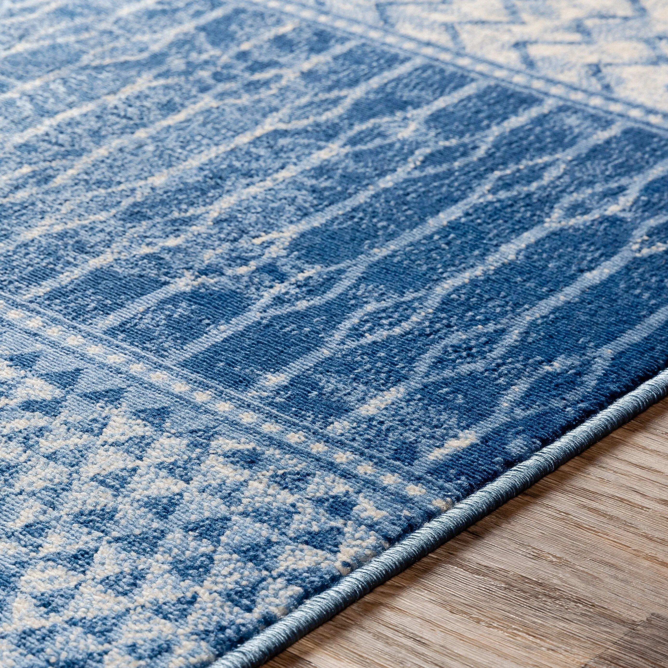 Livabliss Lovato Bohemian Block Print Area Rug
